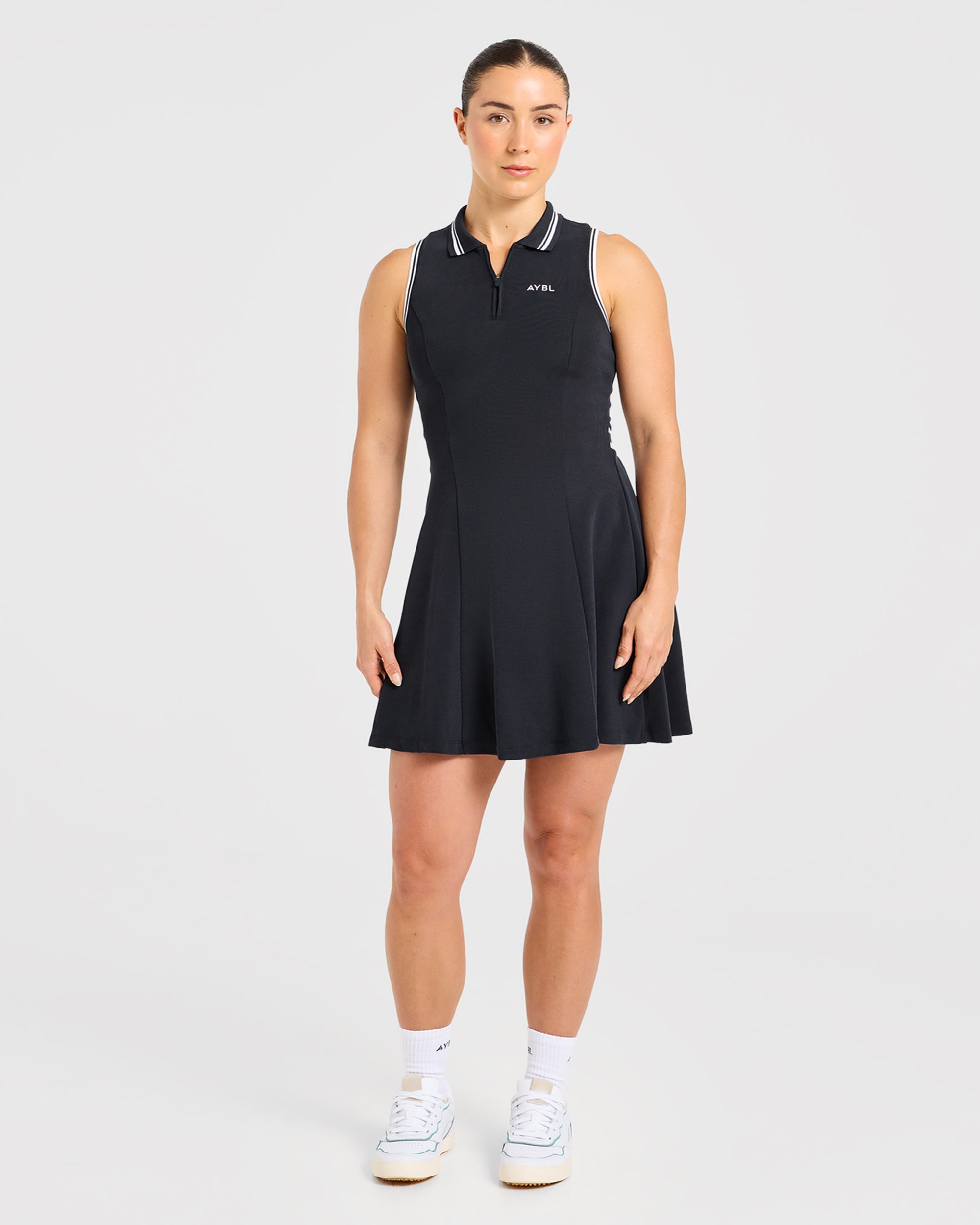 Classic Pleated Dress - Black