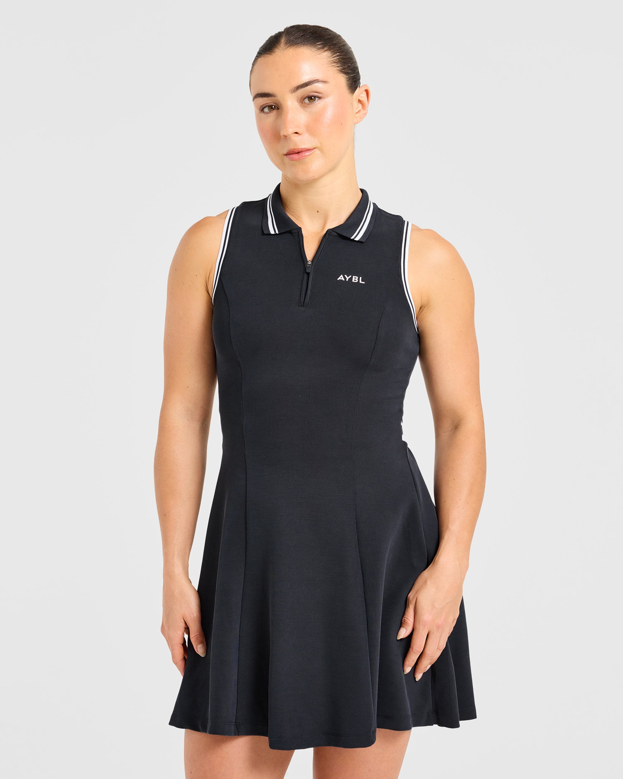 Classic Pleated Dress - Black