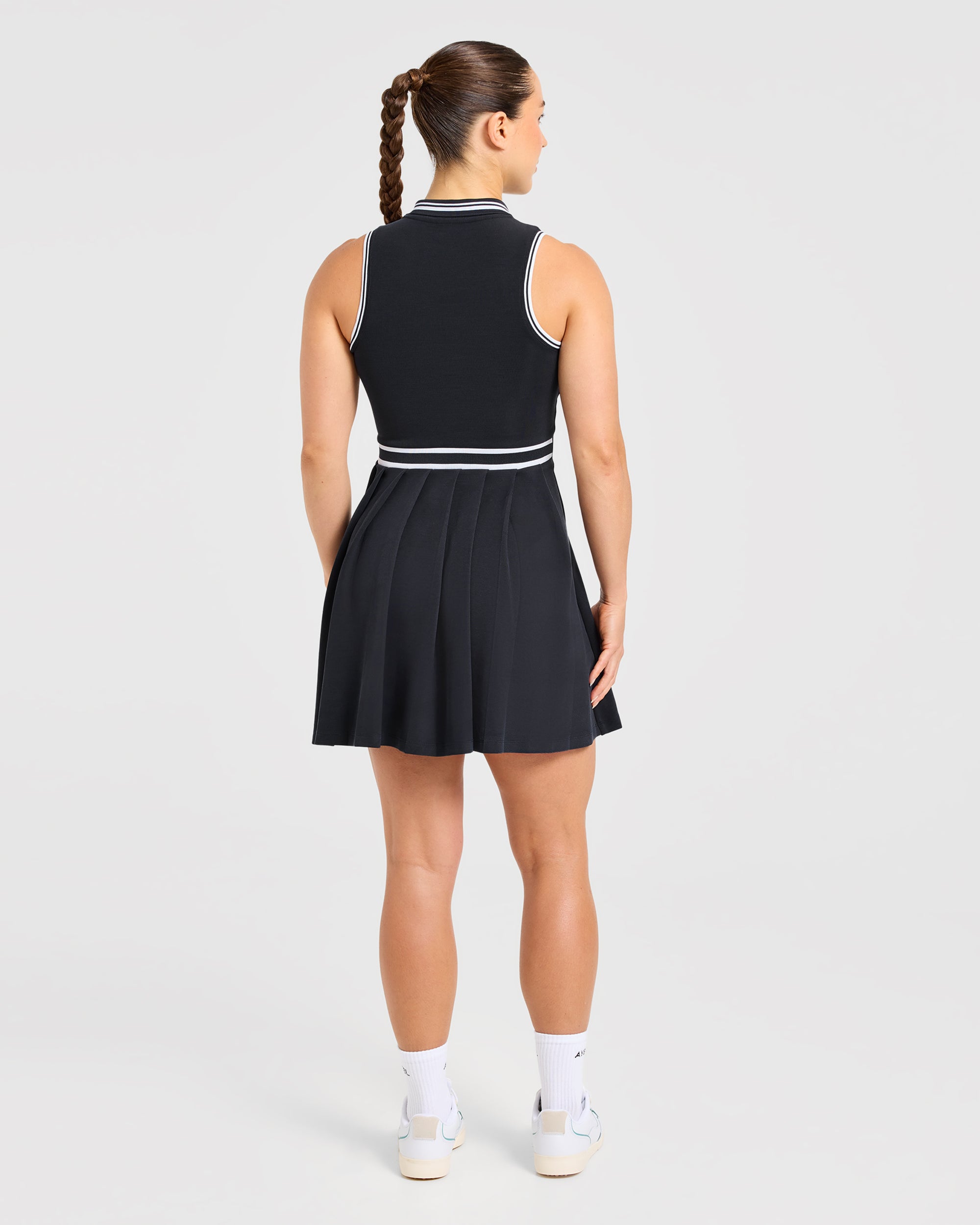 Classic Pleated Dress - Black