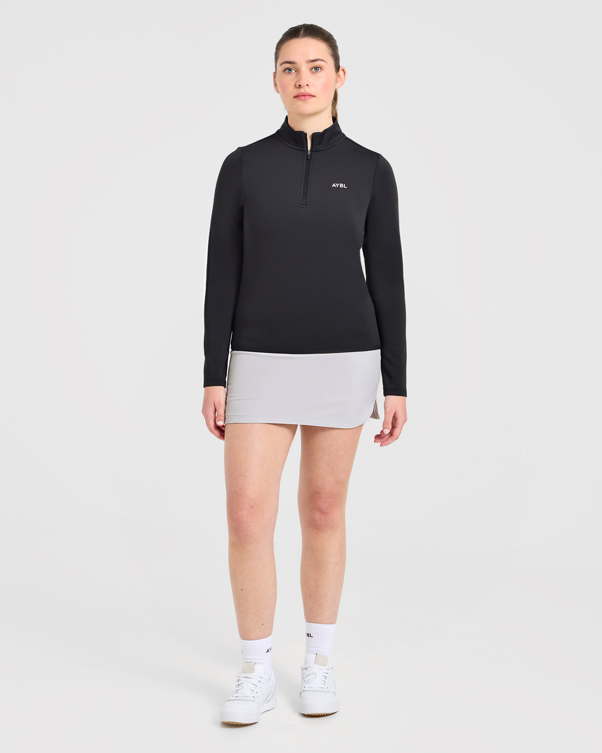 Classic 1/4 Zip Pullover - Black
