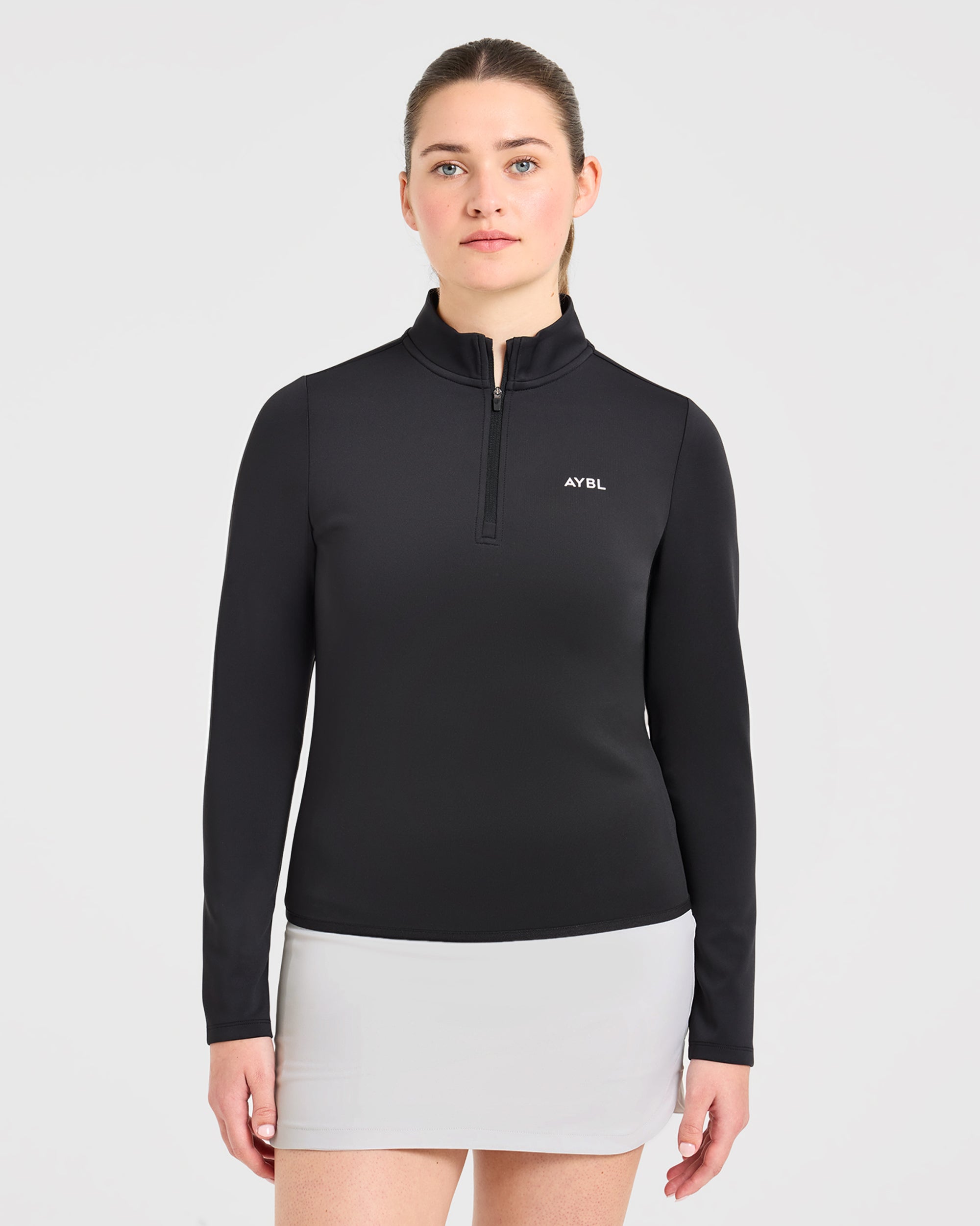 Classic 1/4 Zip Pullover - Black