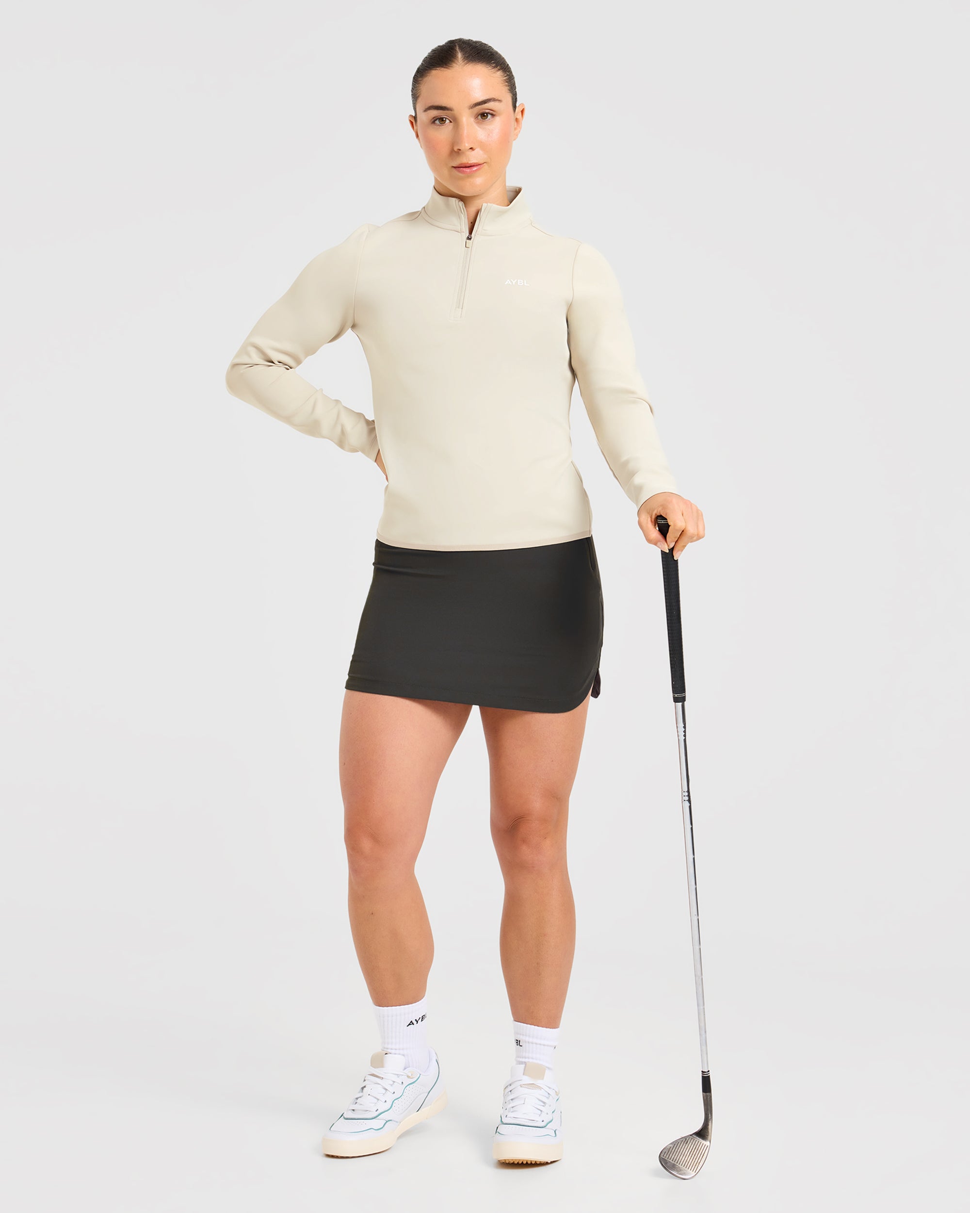 Classic 1/4 Zip Pullover - Sand