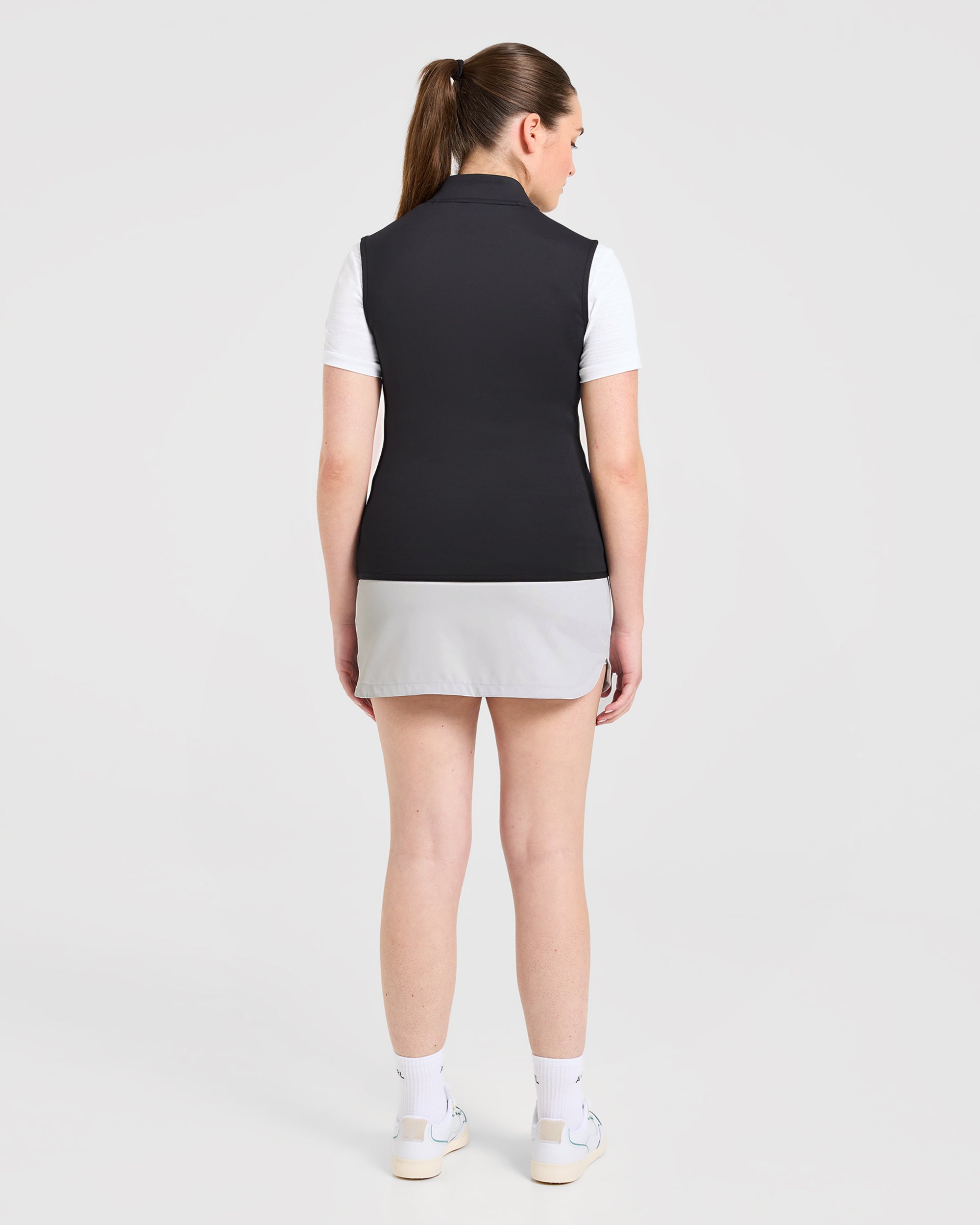 Classic 1/4 Zip Vest - Black