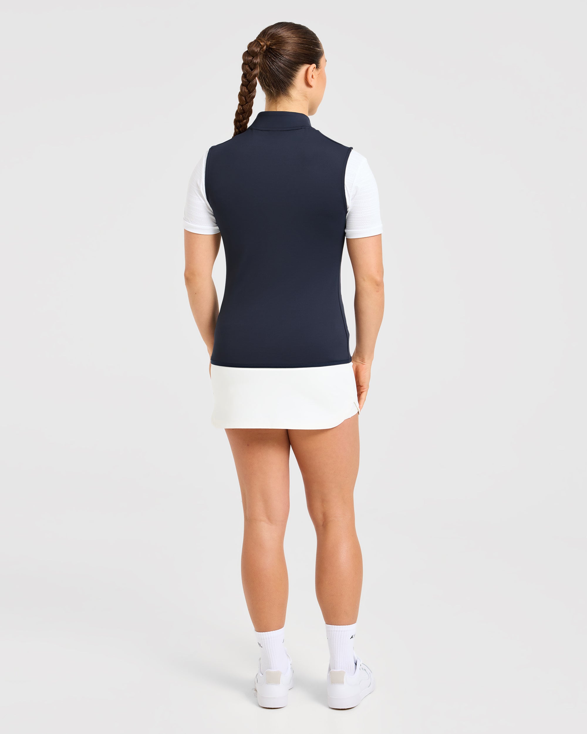 Classic 1/4 Zip Vest - Navy Blue