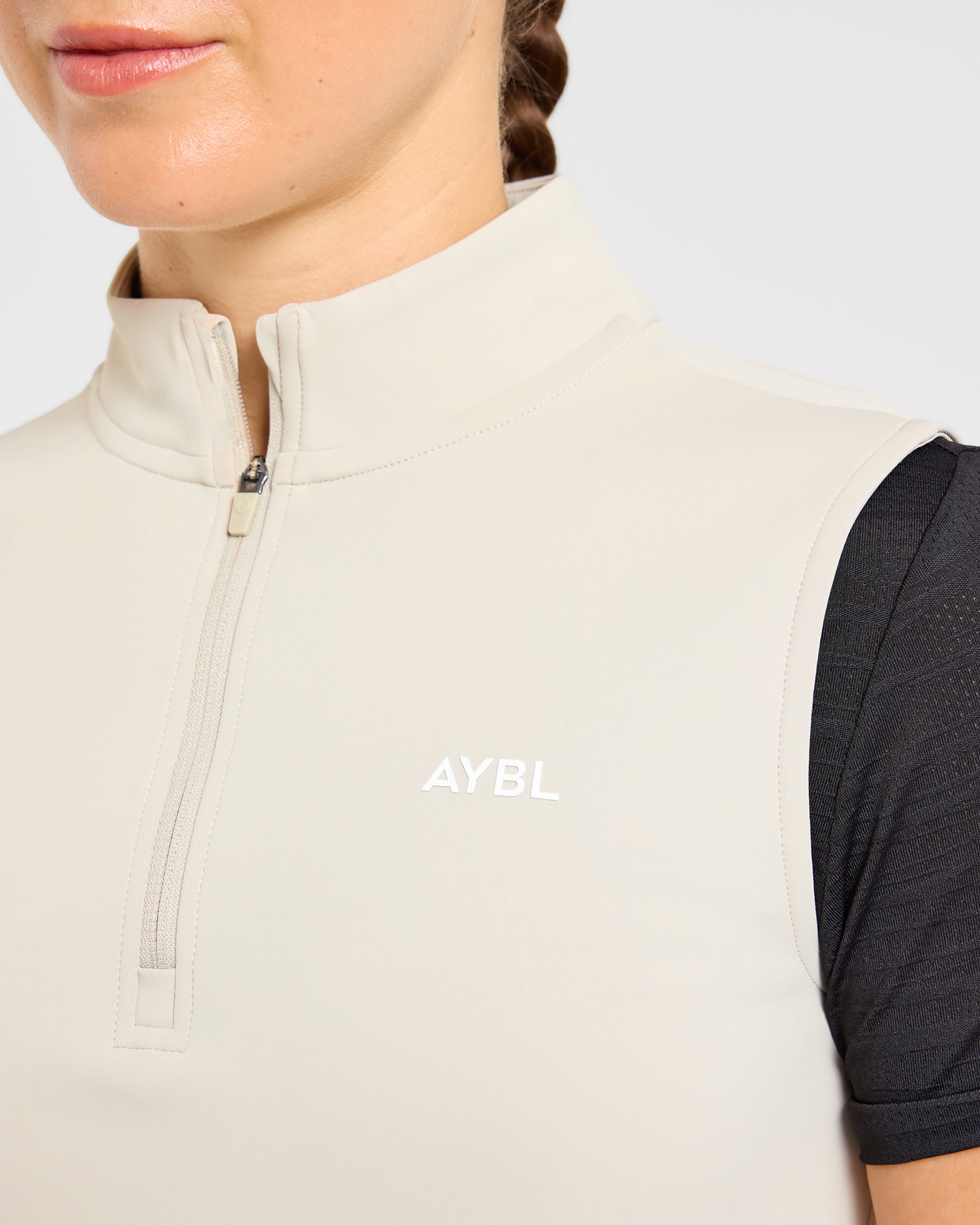Classic 1/4 Zip Vest - Sand