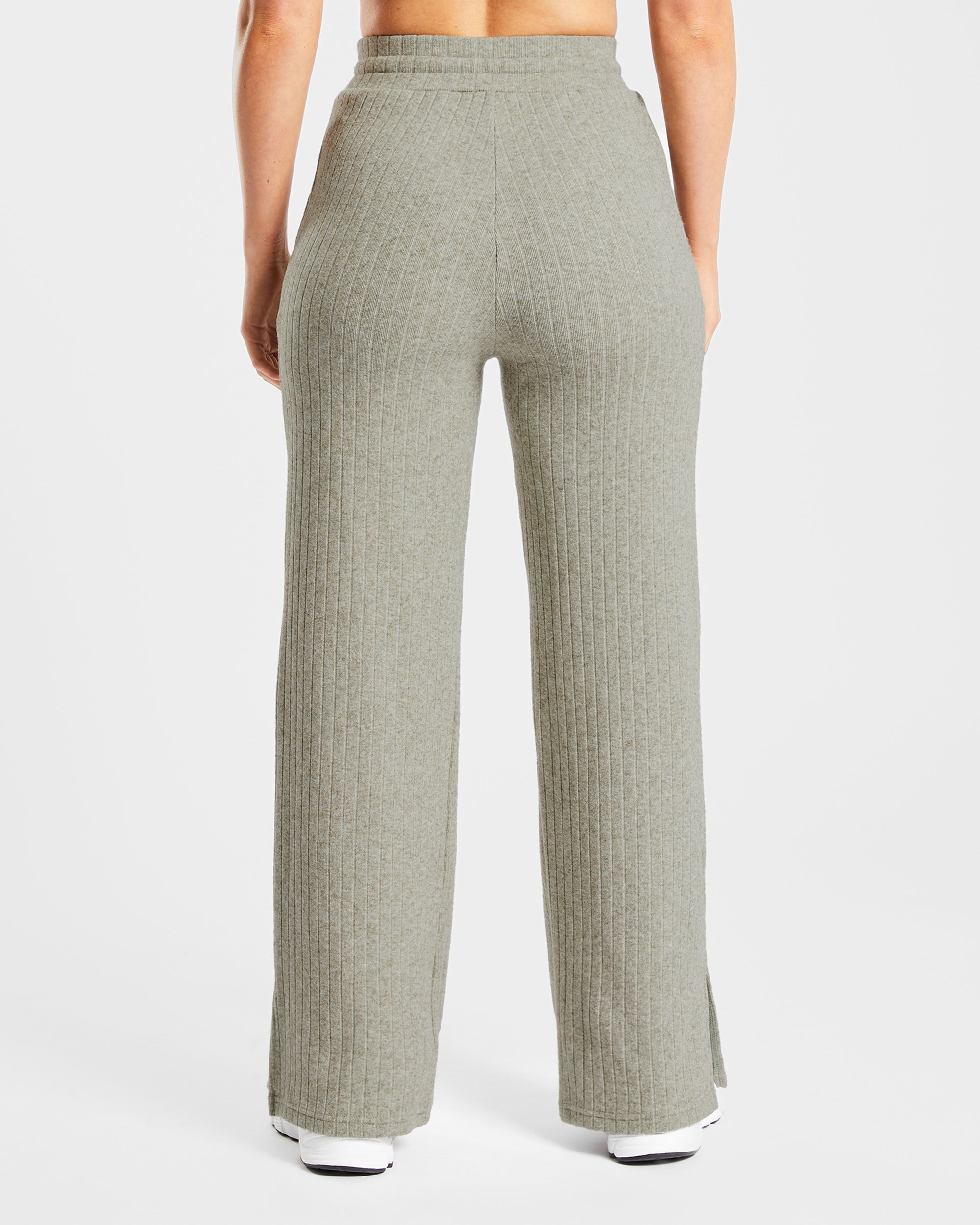 Pantalon de jogging tricoté Unwind - Olive chiné