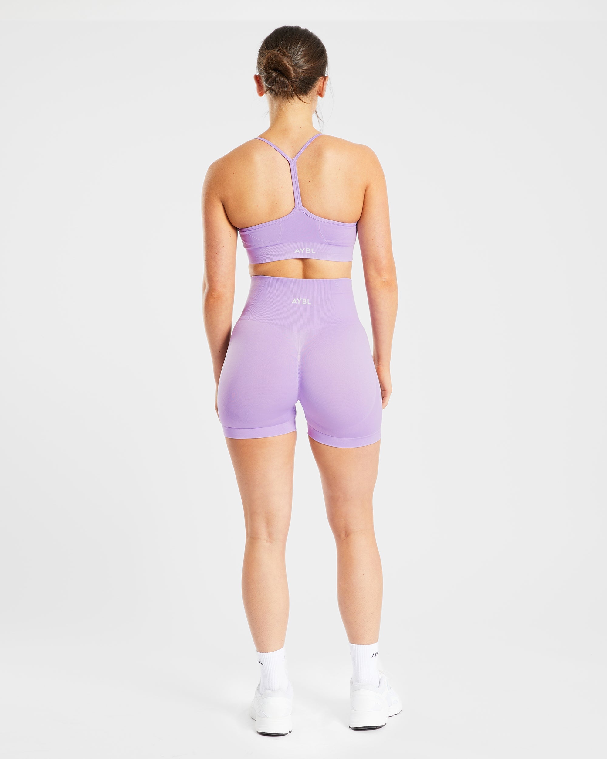 Nahtlose Empower-Shorts – Lila