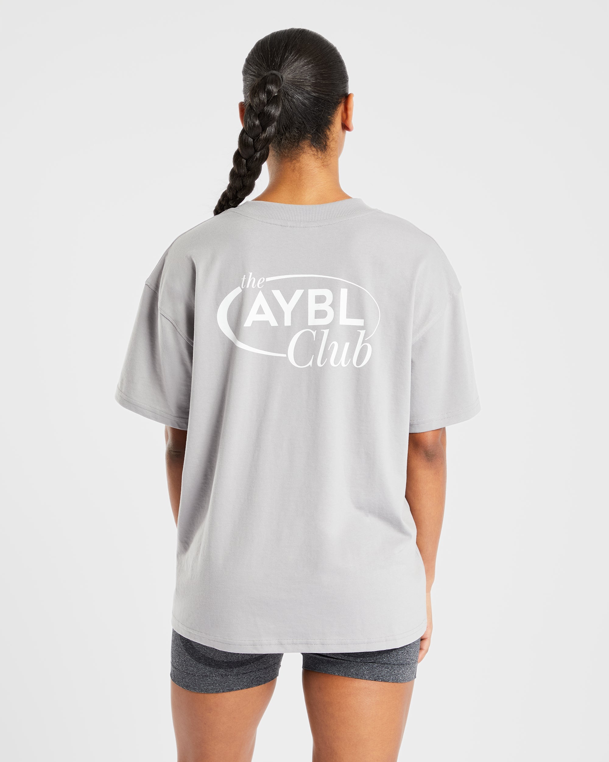 T shirt surdimensionné AYBL Club - Gris