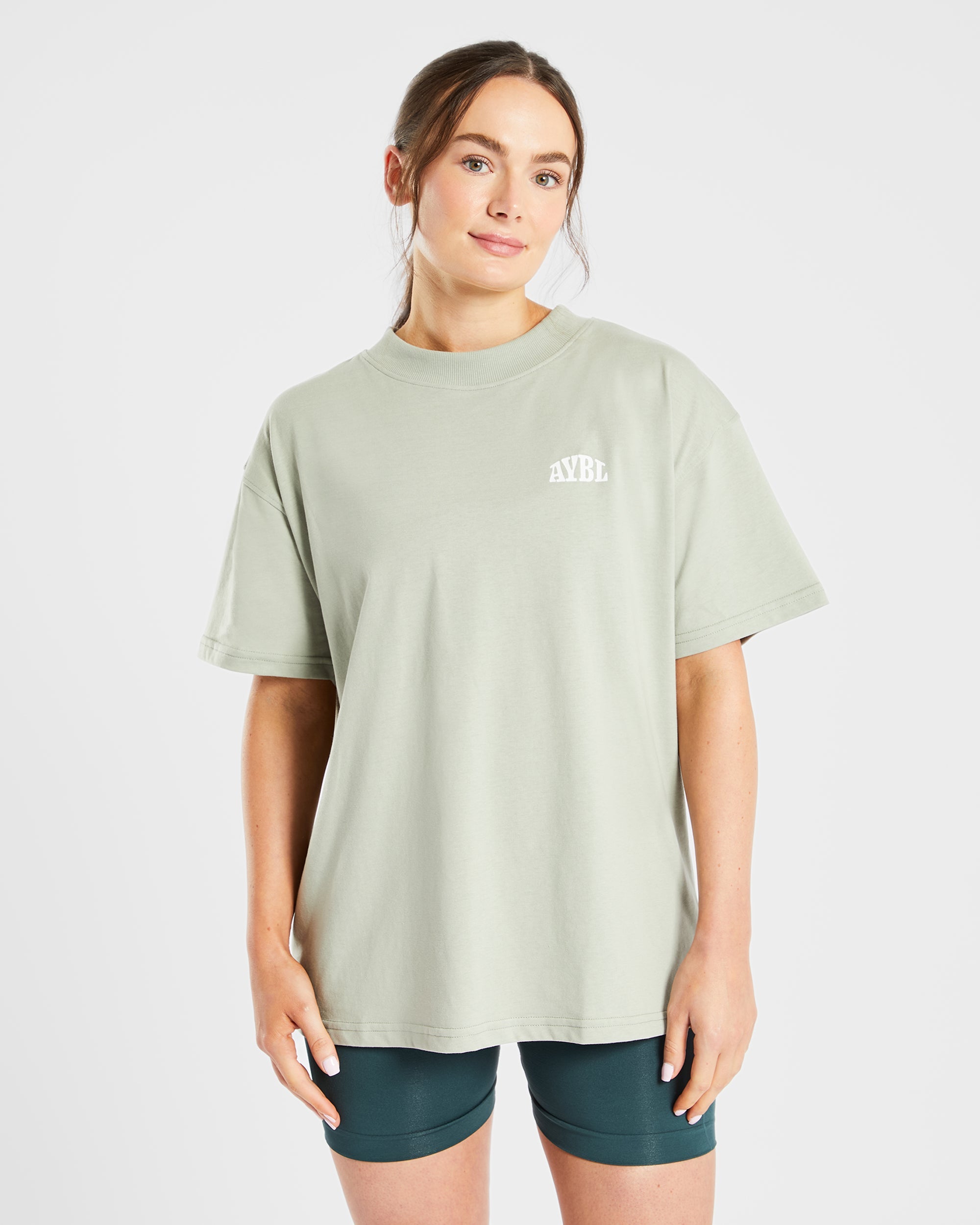 T shirt surdimensionné Mind Over Matter - Vert