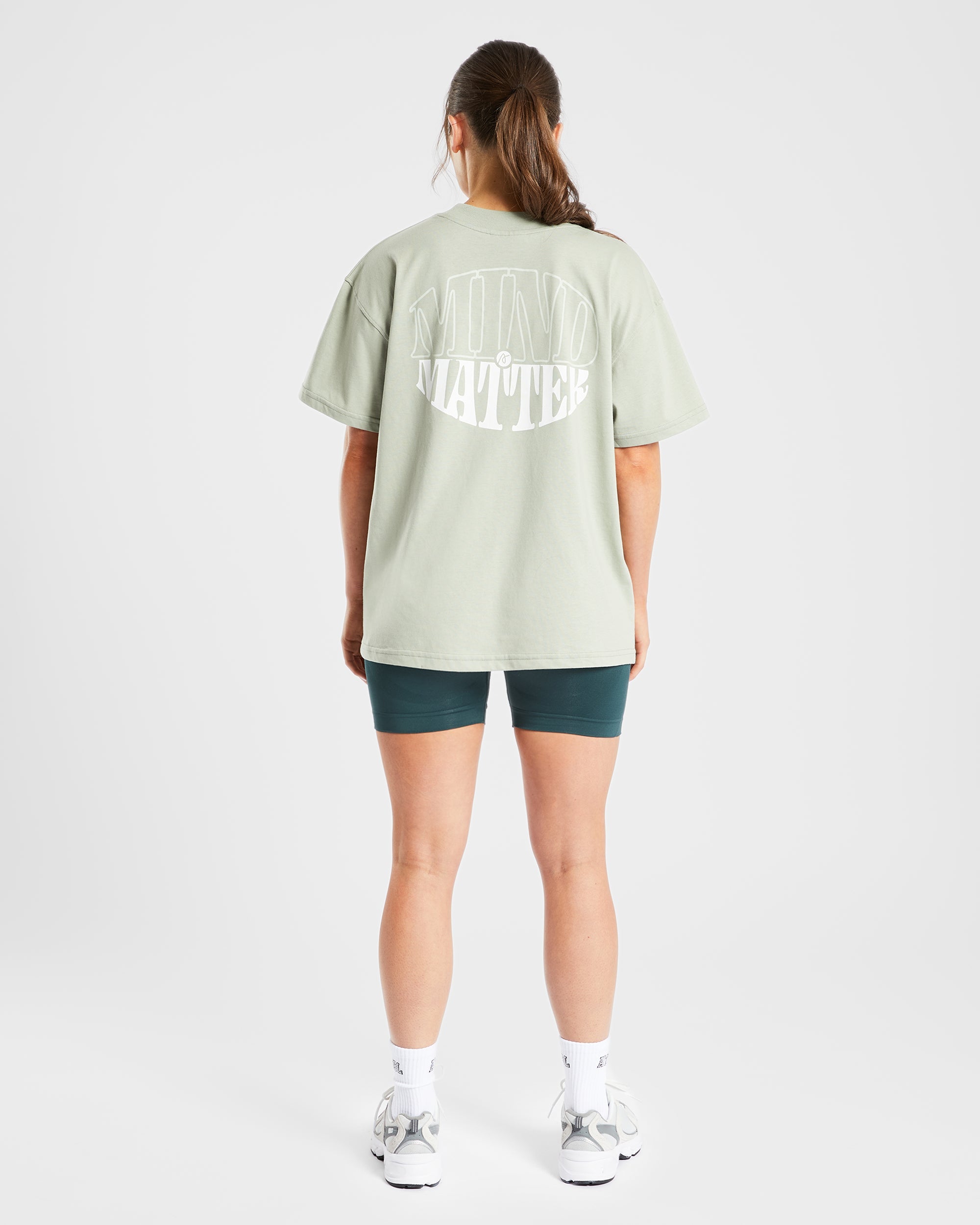 T shirt surdimensionné Mind Over Matter - Vert