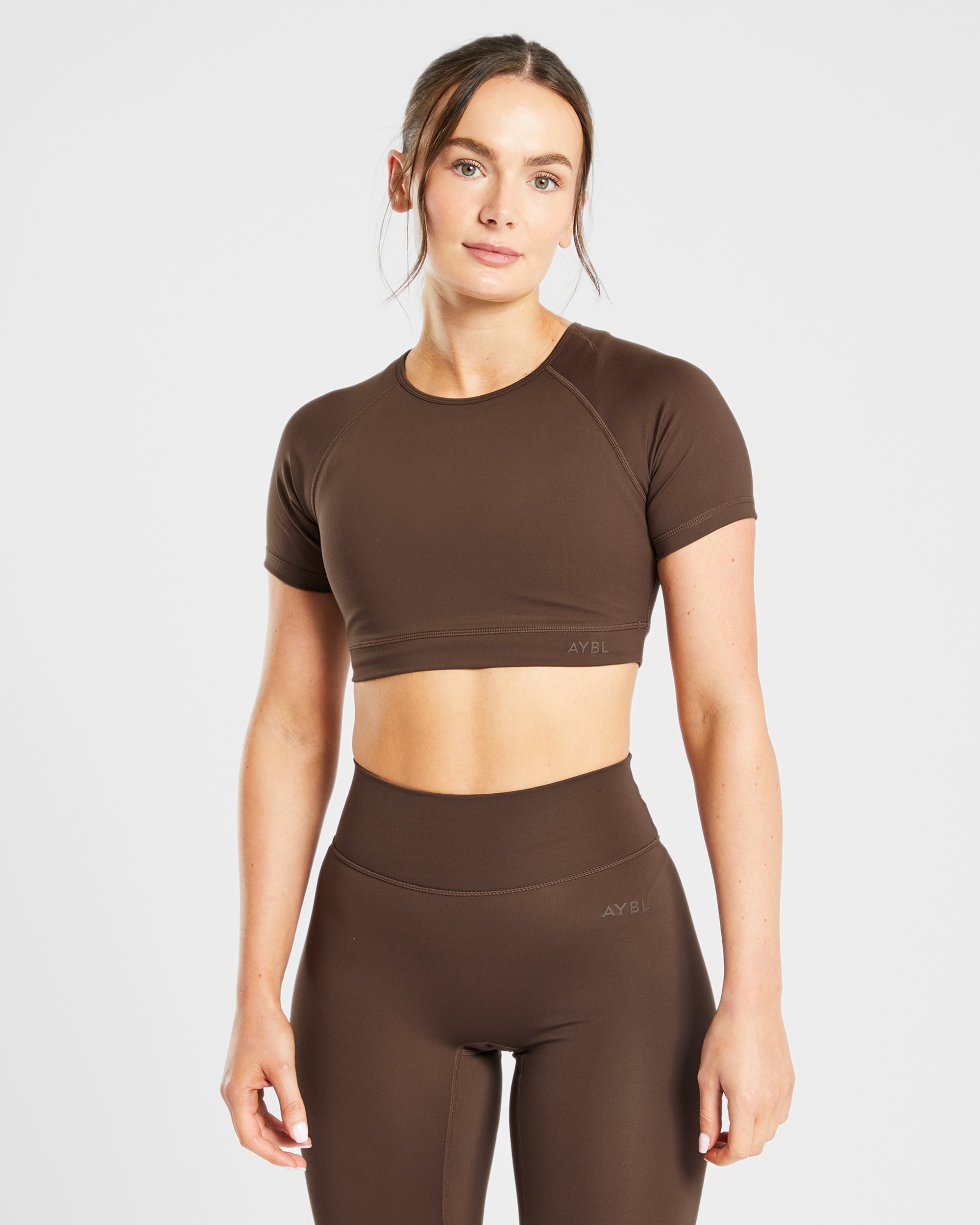 Staple Crop Top - Brown