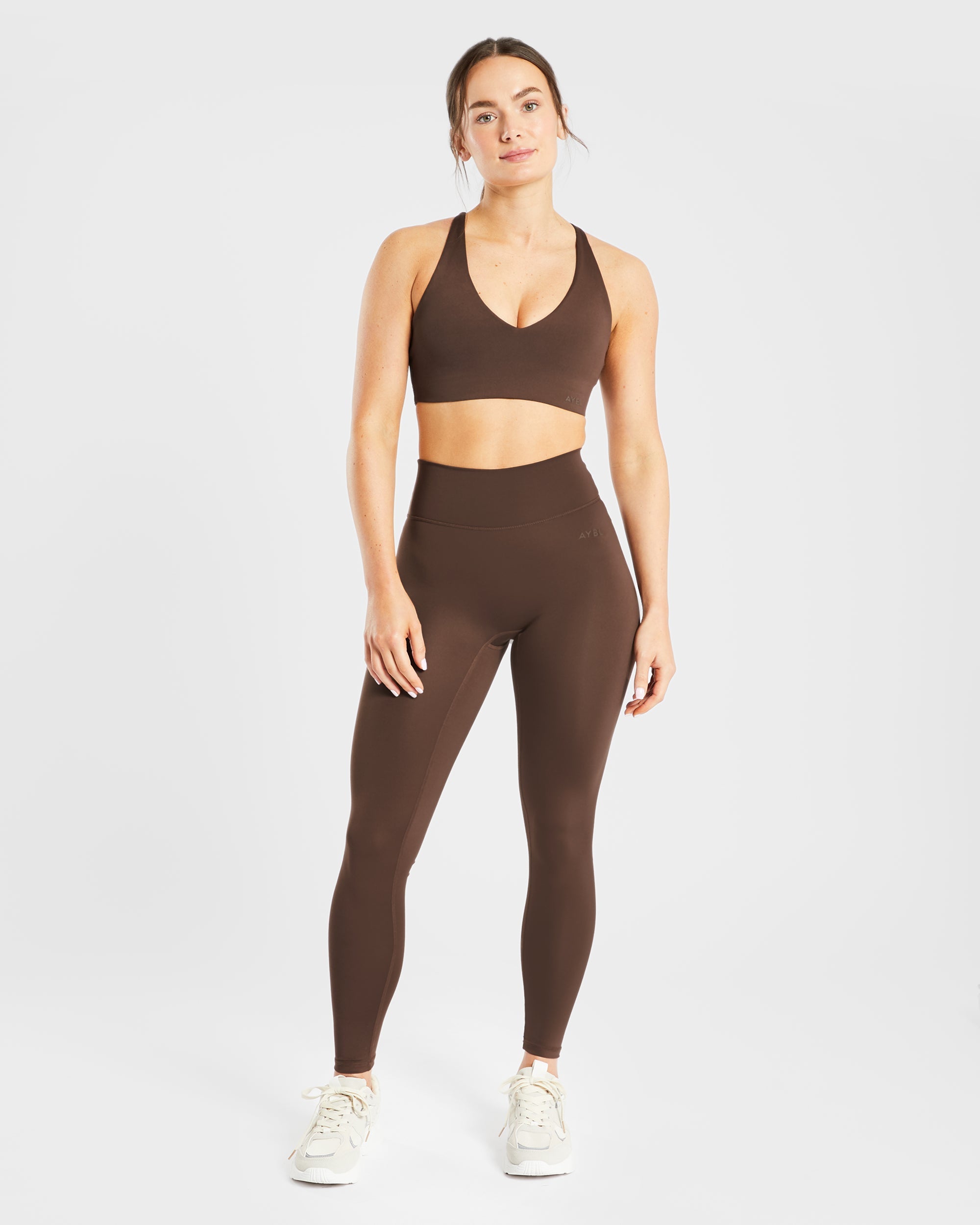 Staple Sports Bra - Brown