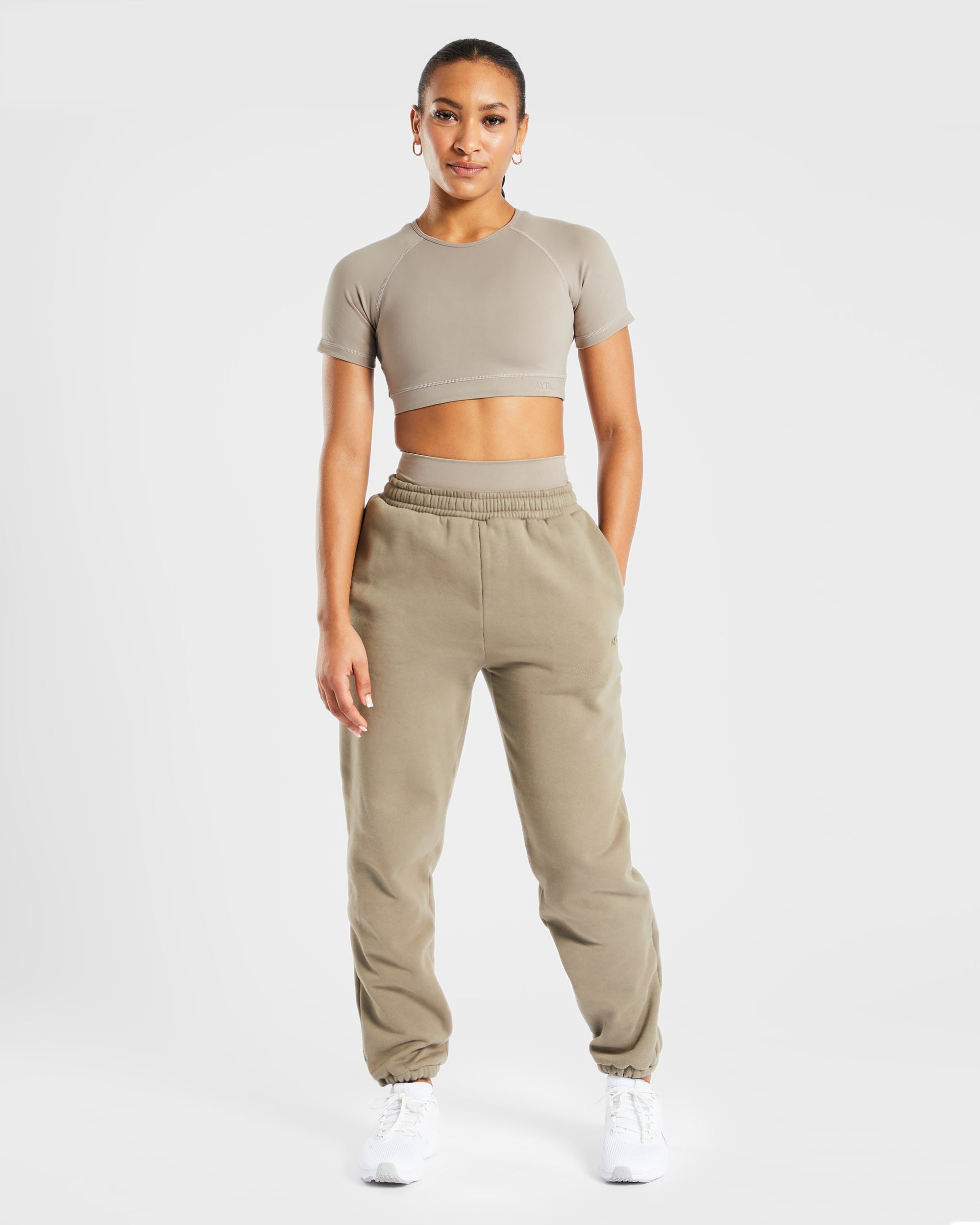 Staple Crop Top - Muted Taupe