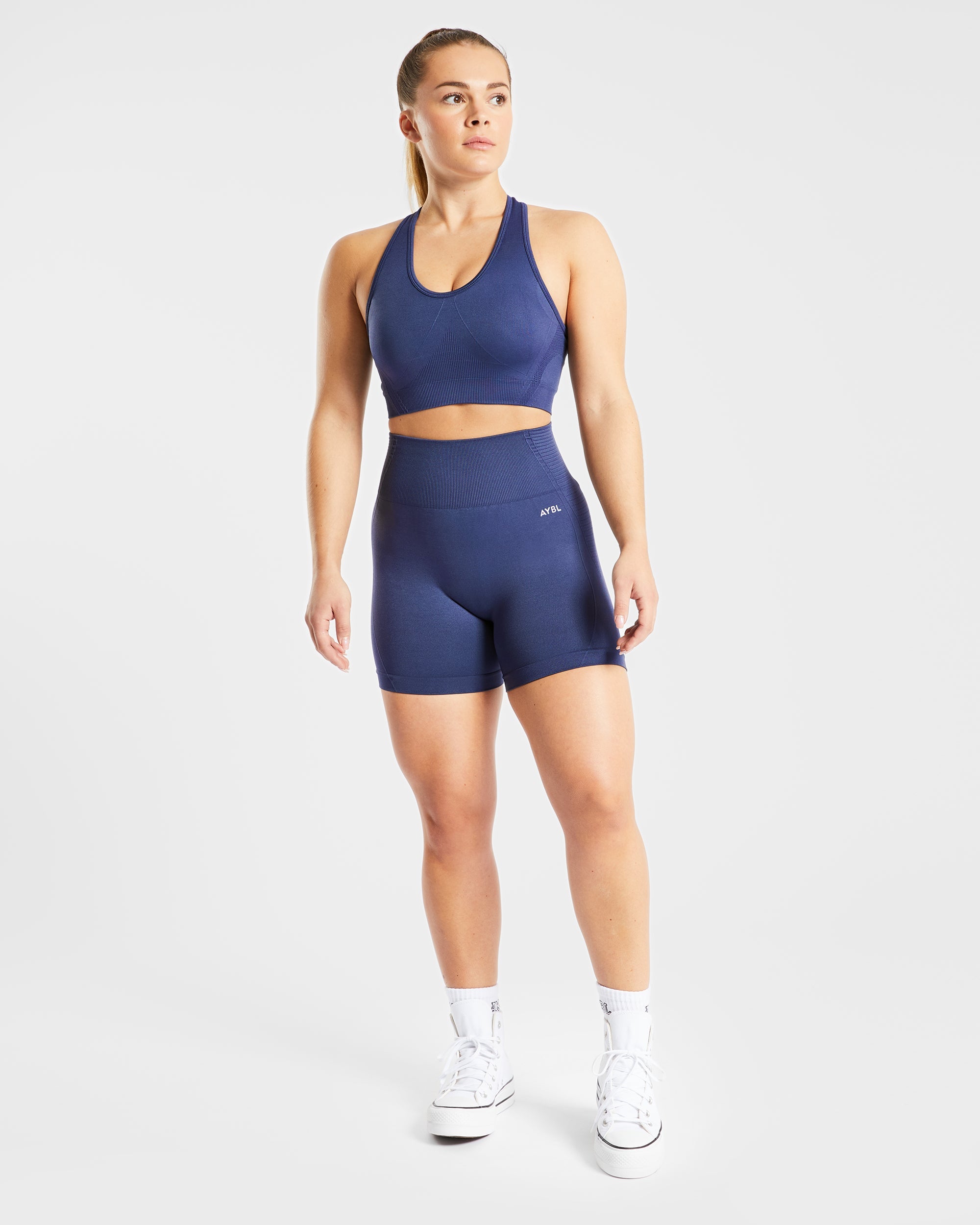 Balance V2 Seamless Shorts - Navy Blue