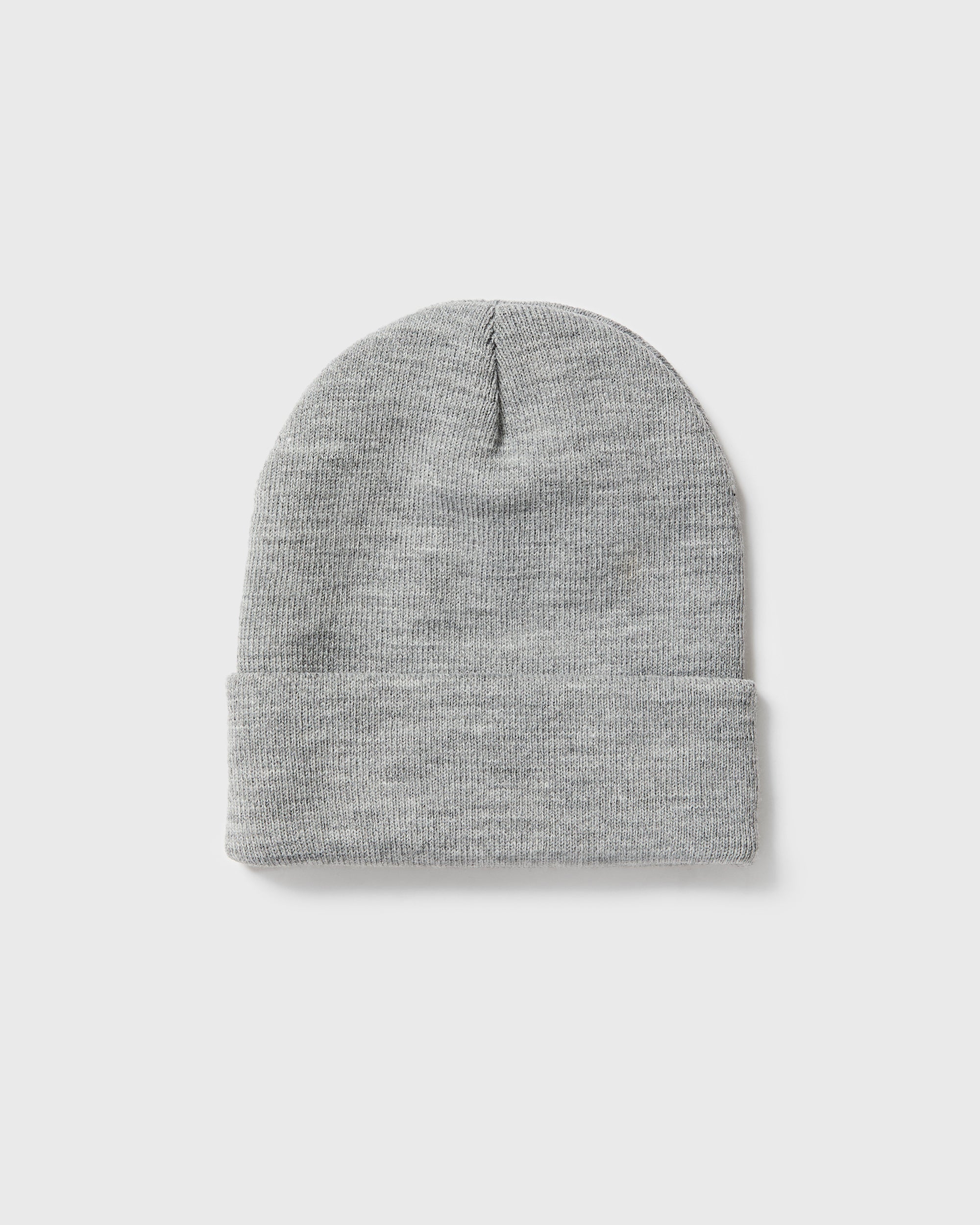 Bestickte Beanie-Mütze – Grau meliert