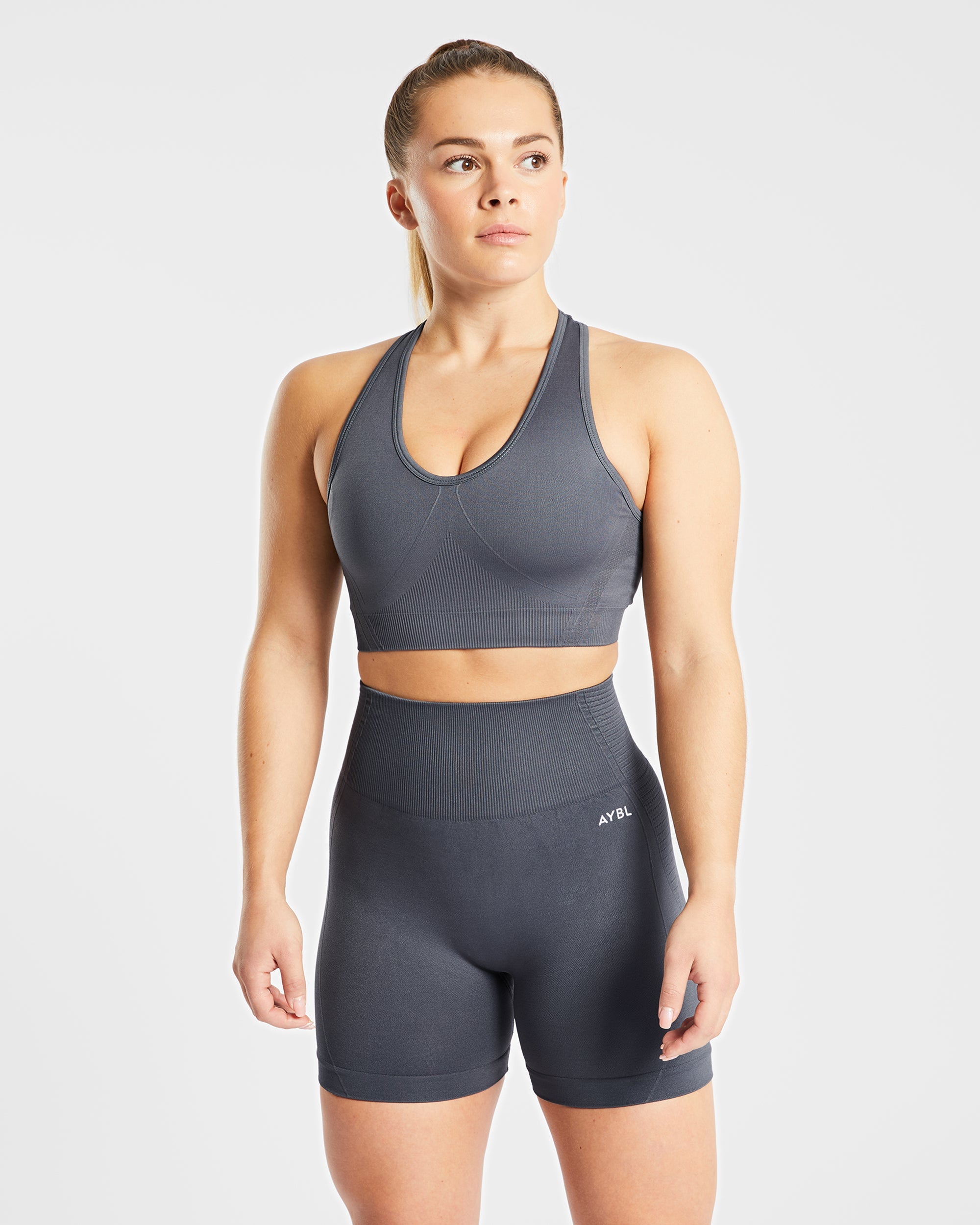 Soutien-gorge de sport sans couture Balance V2 - Castlerock Grey