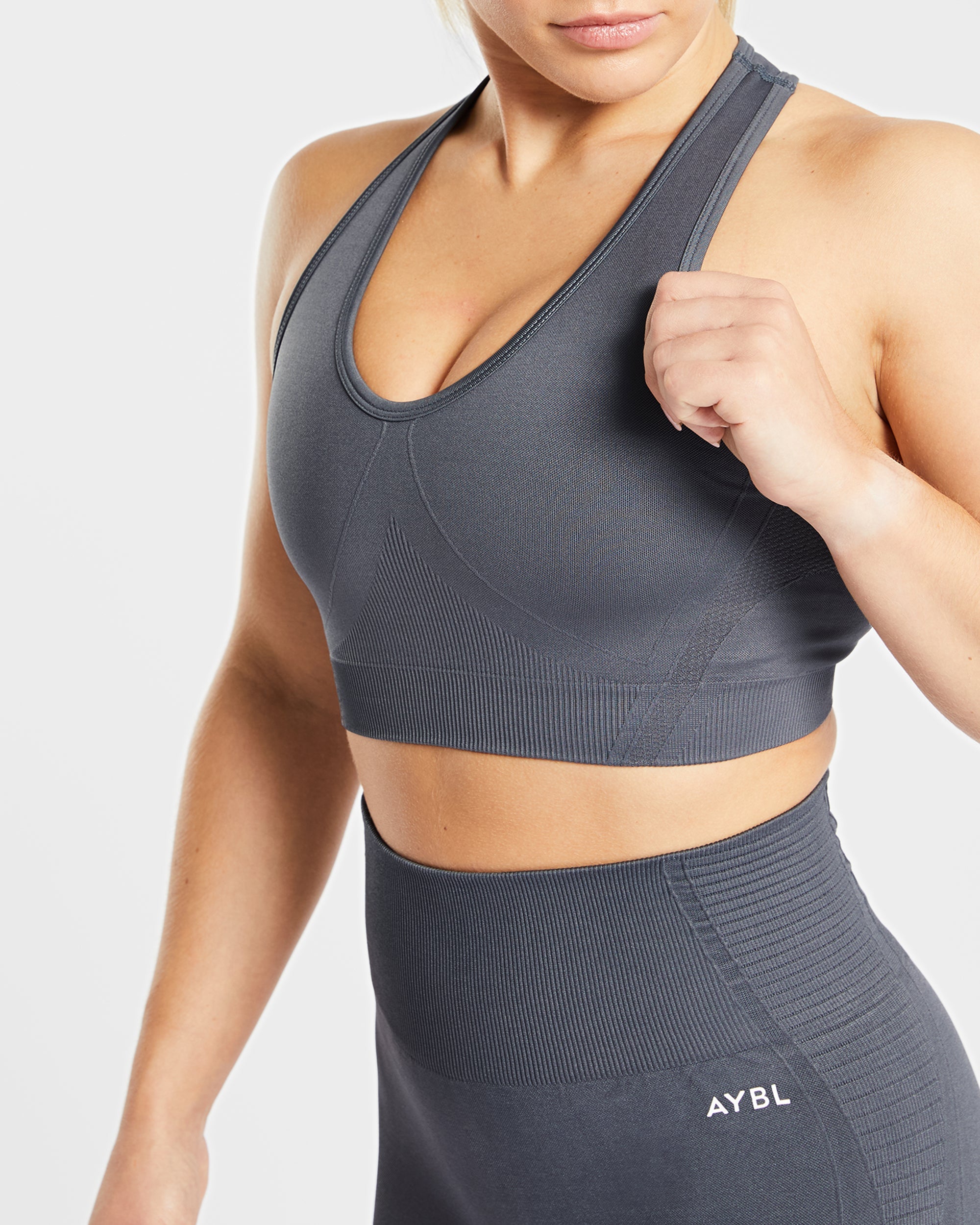 Soutien-gorge de sport sans couture Balance V2 - Castlerock Grey