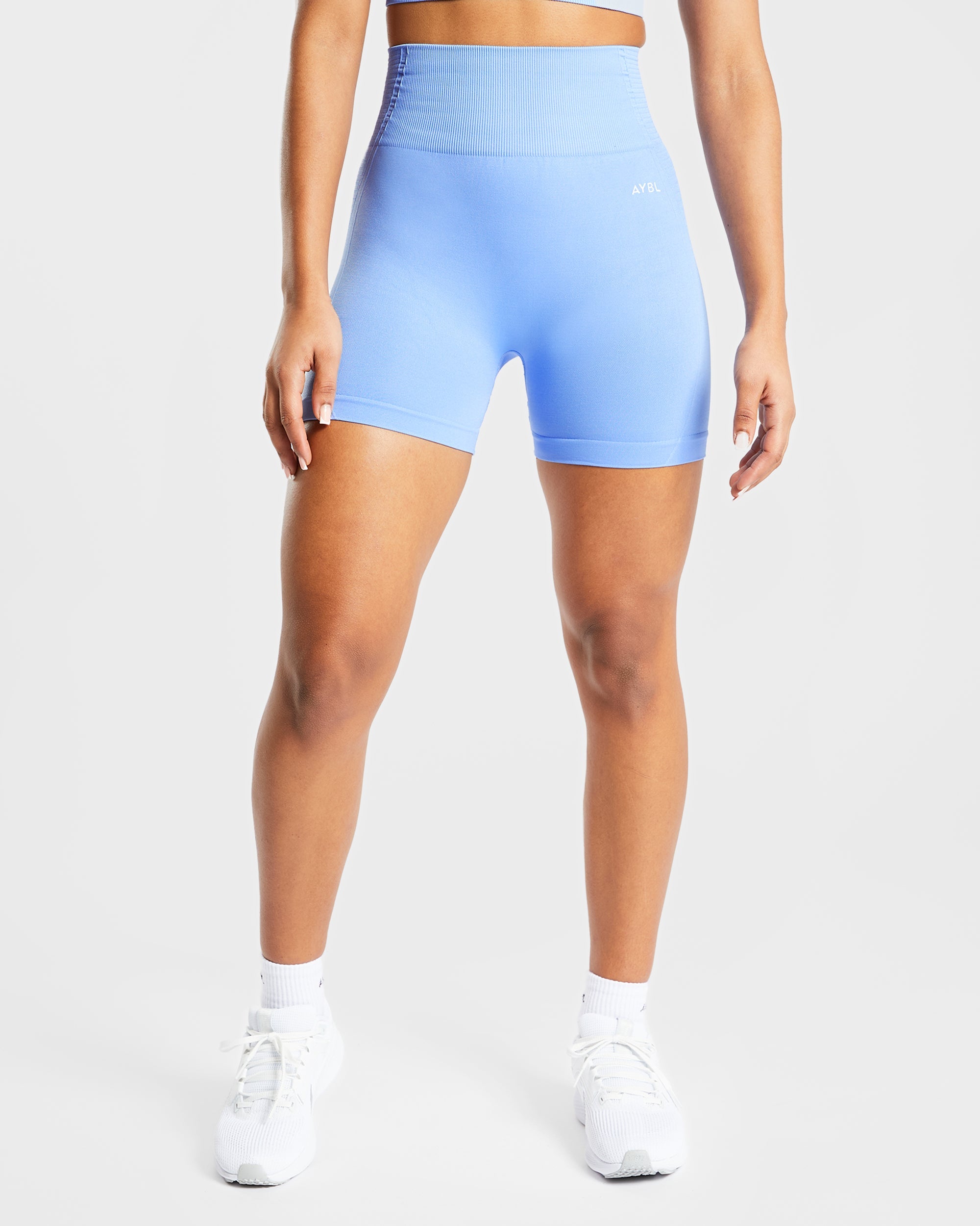 Balance V2 Nahtlose Shorts – Chambray-Blau