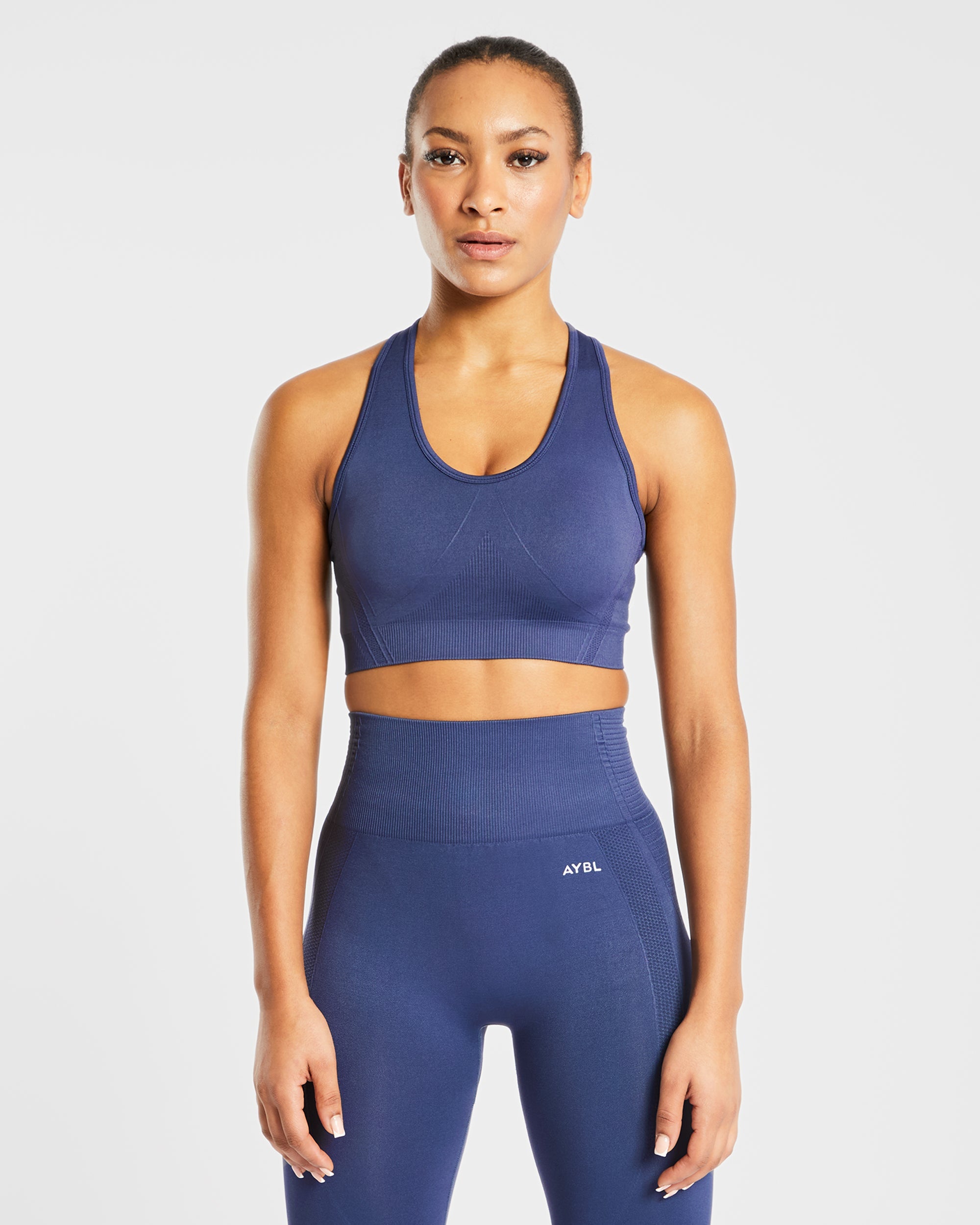 Soutien-gorge de sport sans couture Balance V2 - Bleu marine