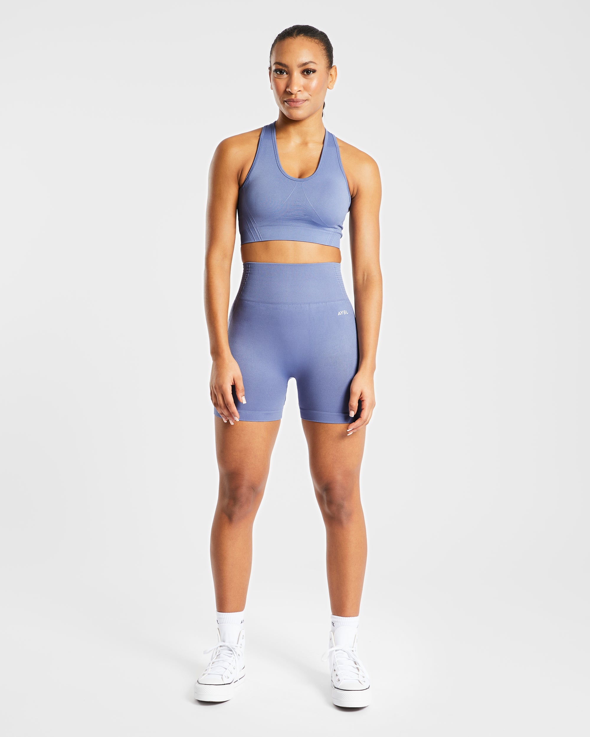 Soutien-gorge de sport sans couture Balance V2 - Bleu acier