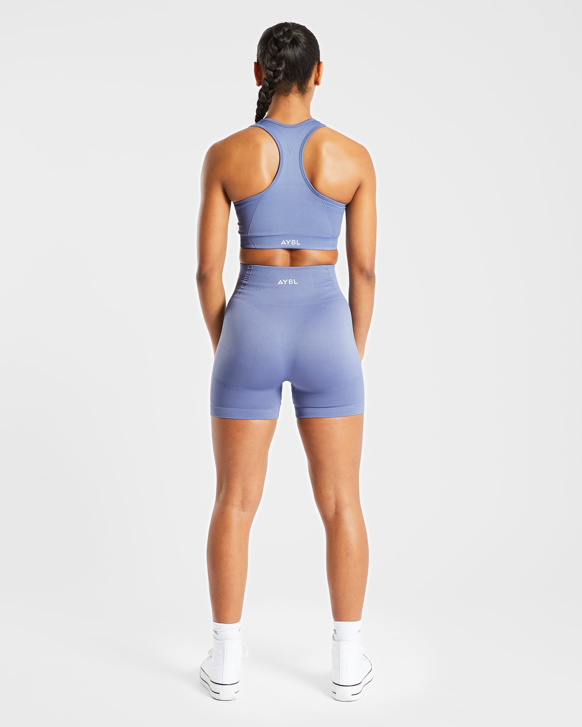 Soutien-gorge de sport sans couture Balance V2 - Bleu acier