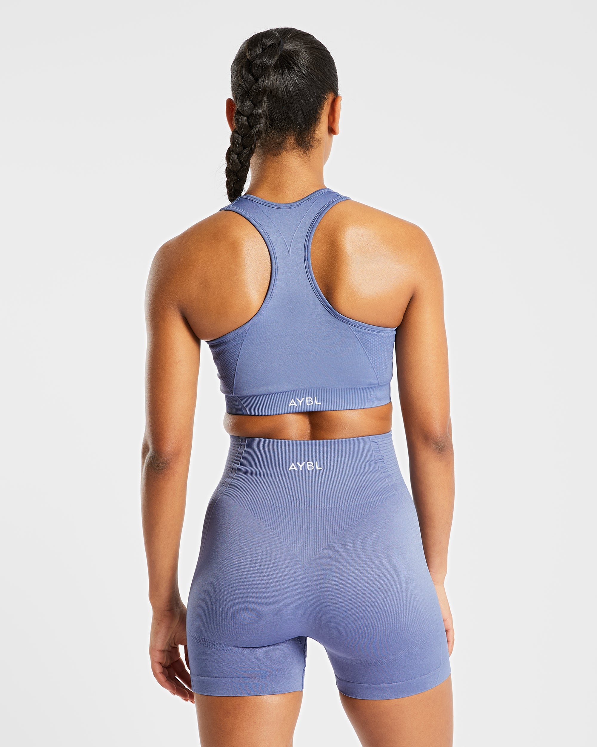 Soutien-gorge de sport sans couture Balance V2 - Bleu acier