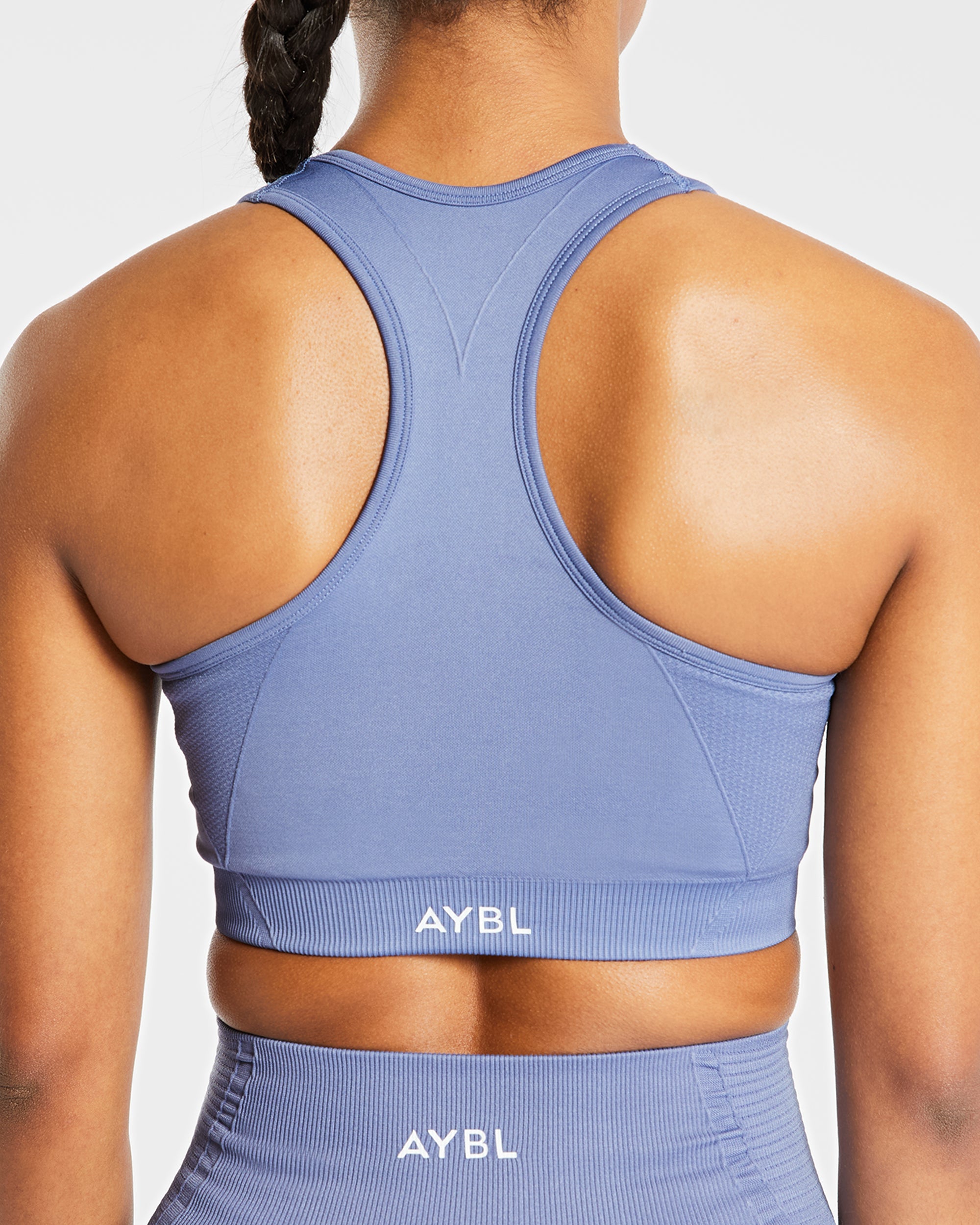 Soutien-gorge de sport sans couture Balance V2 - Bleu acier