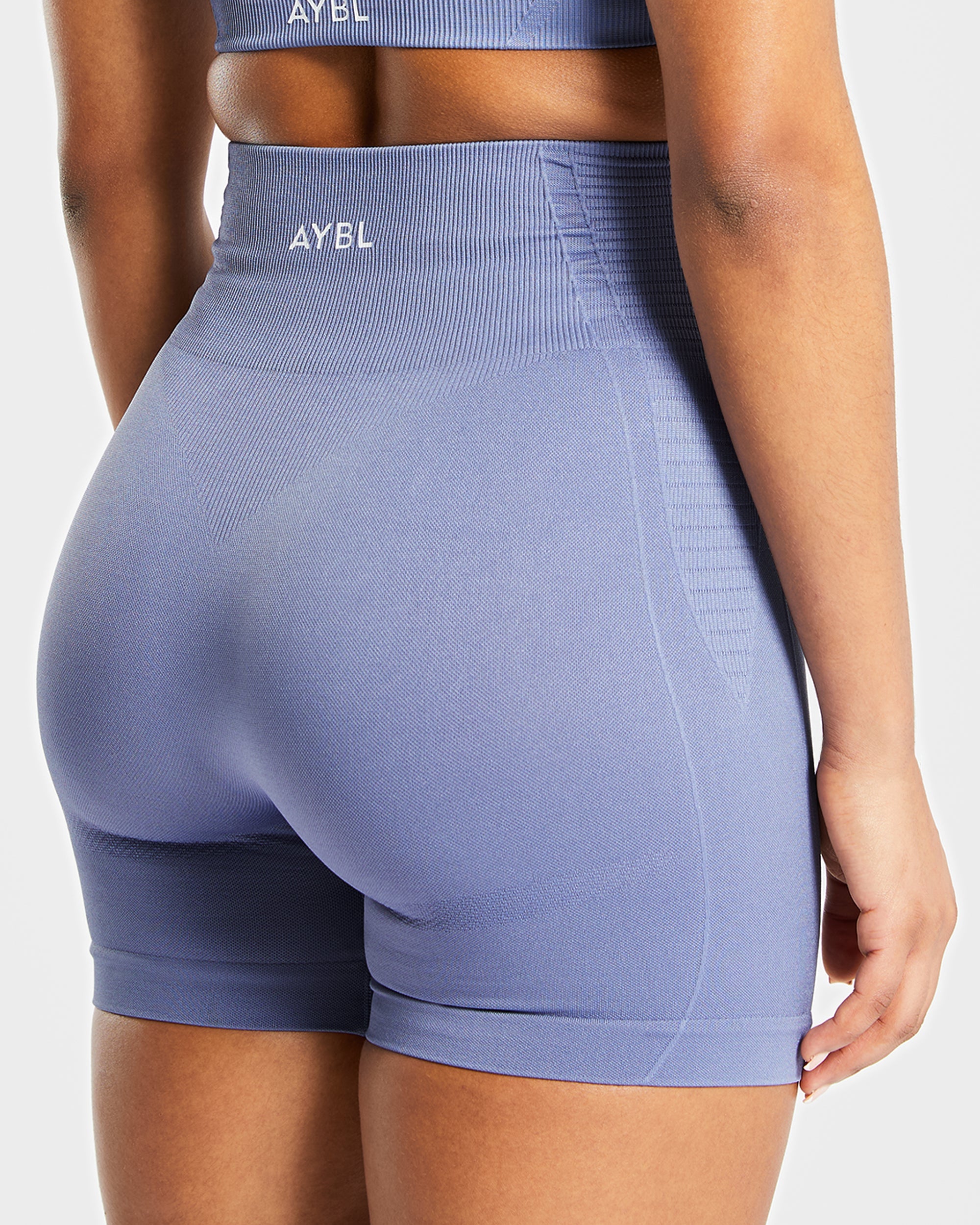 Balance V2 Nahtlose Shorts – Stahlblau