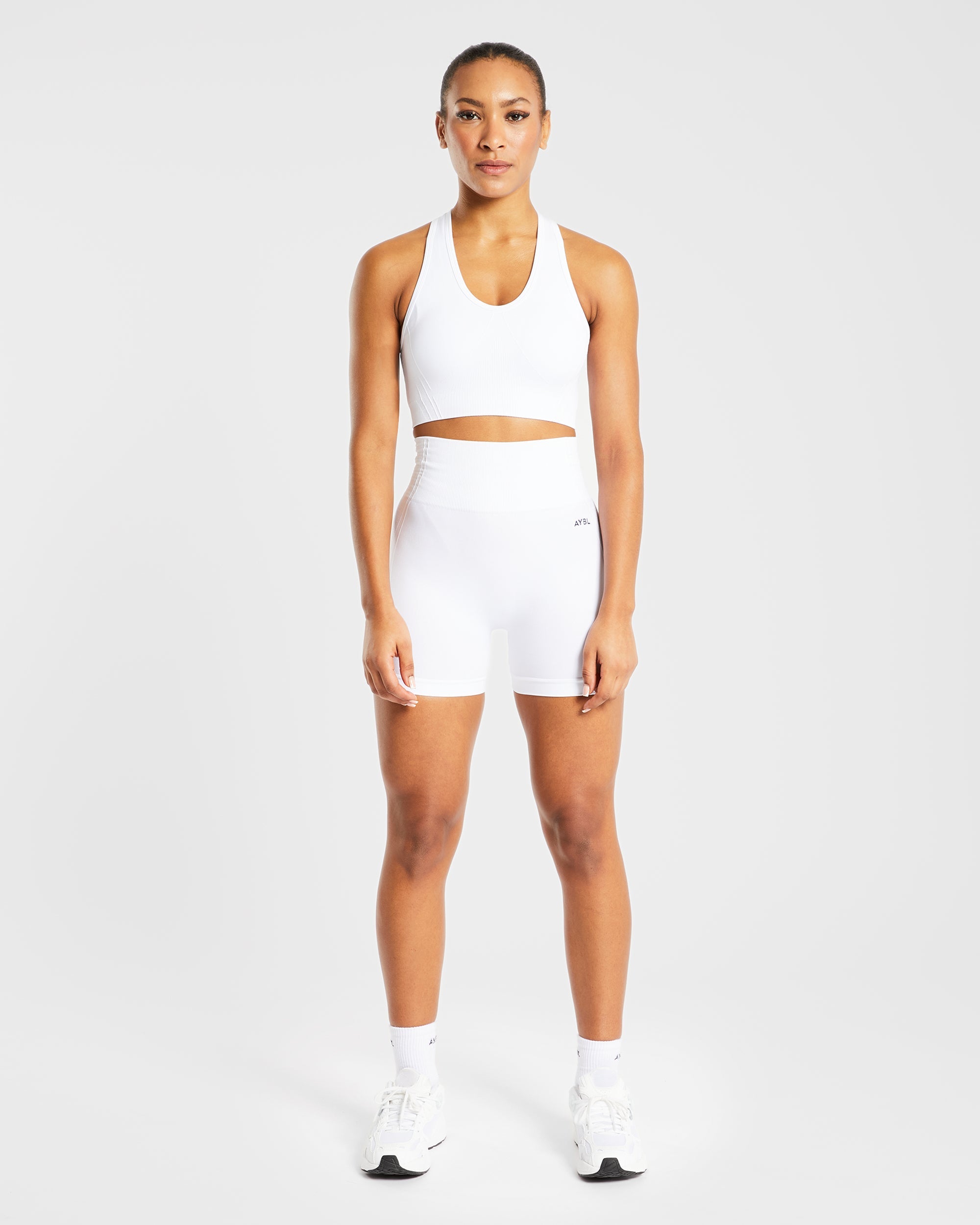 Soutien-gorge de sport sans couture Balance V2 - Blanc