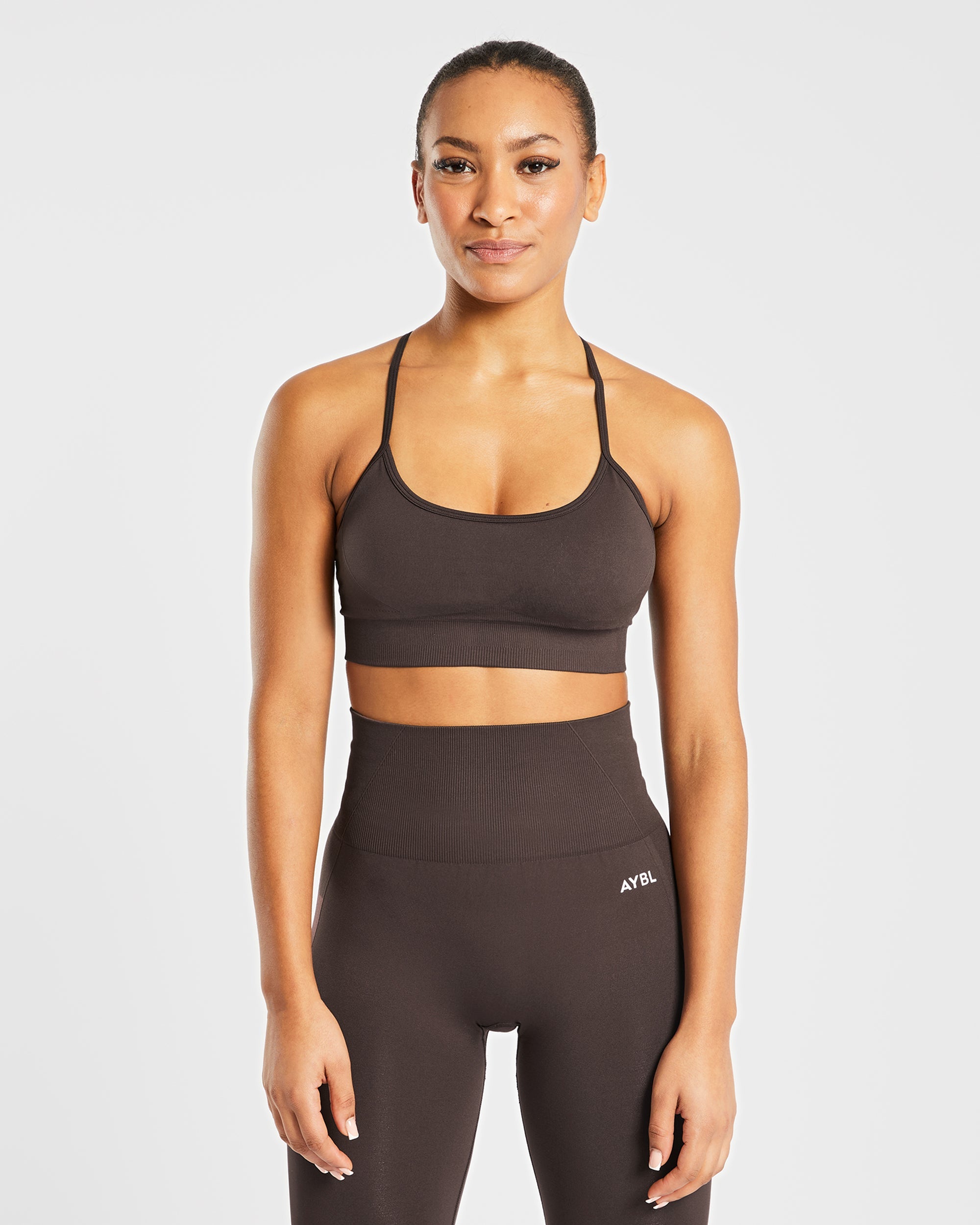 Soutien-gorge de sport sans couture Empower - Marron cacao