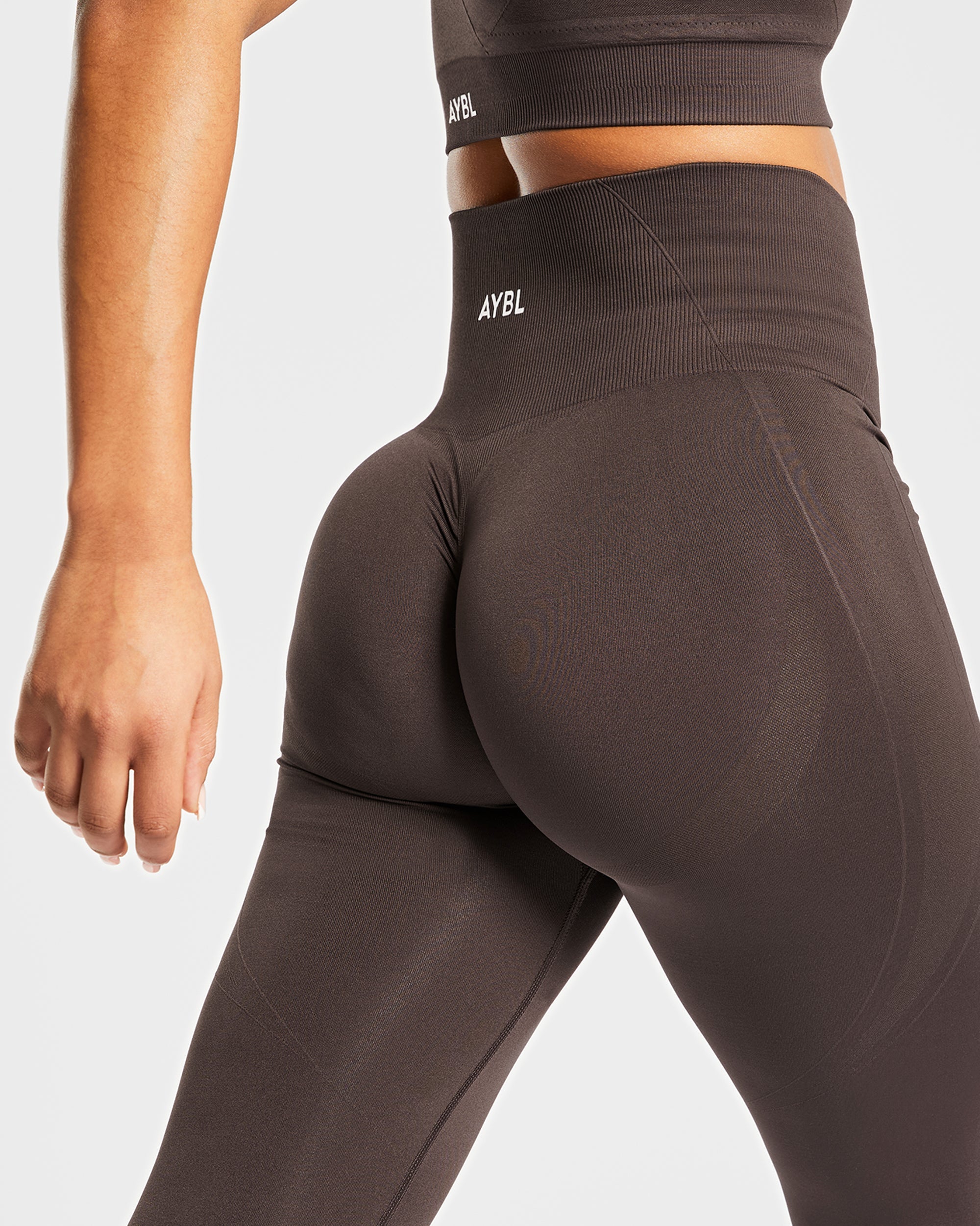 Legging sans couture Empower - Marron cacao