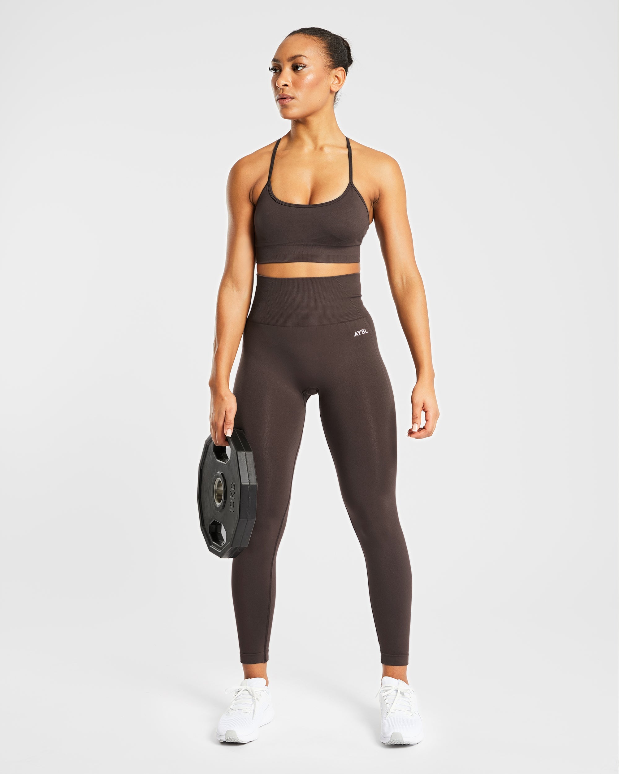 Soutien-gorge de sport sans couture Empower - Marron cacao