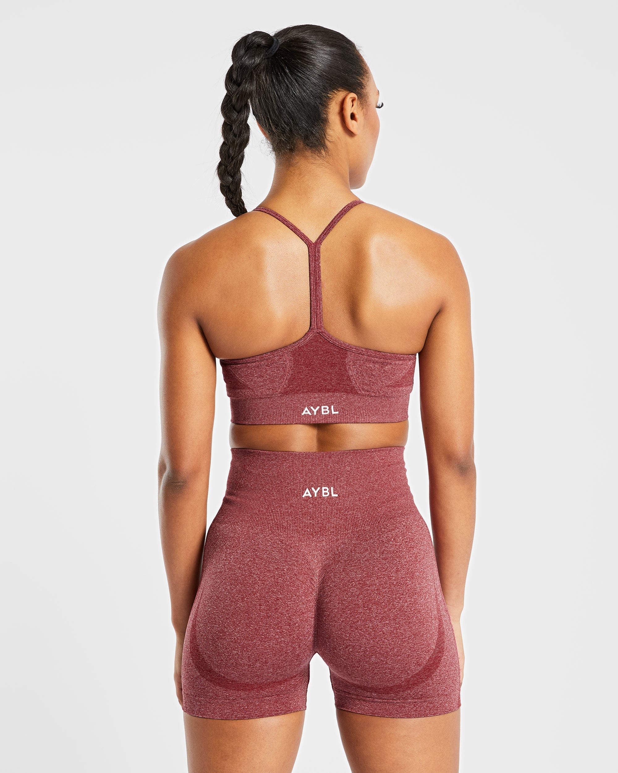 Soutien-gorge de sport sans couture Empower - Rouge Chiné