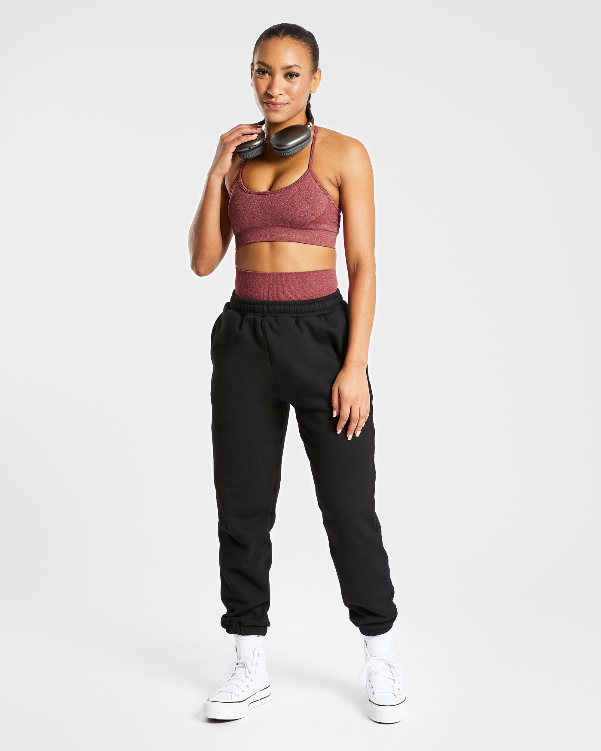 Soutien-gorge de sport sans couture Empower - Rouge Chiné