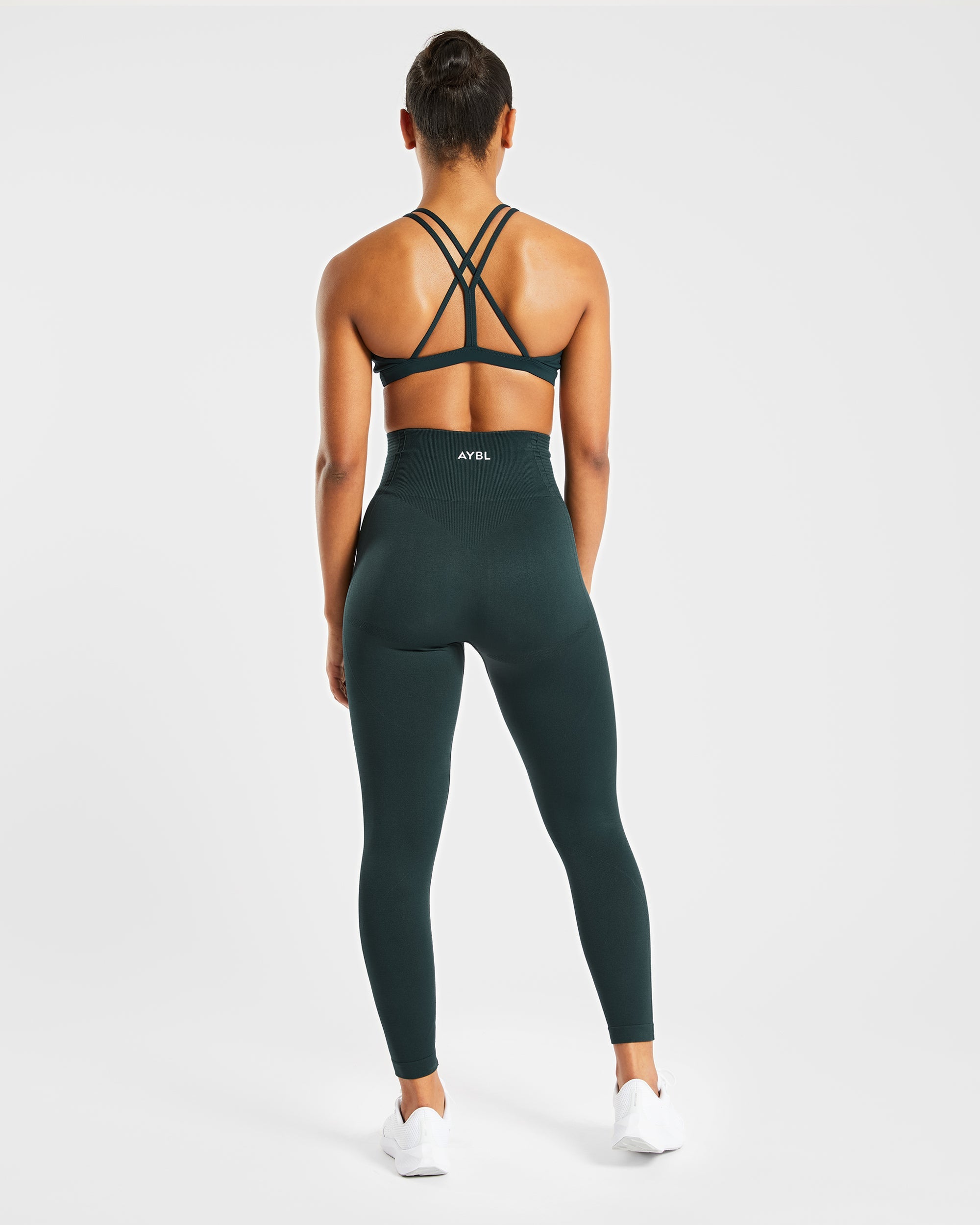 Essential Strappy Sports Bra - Forest Green