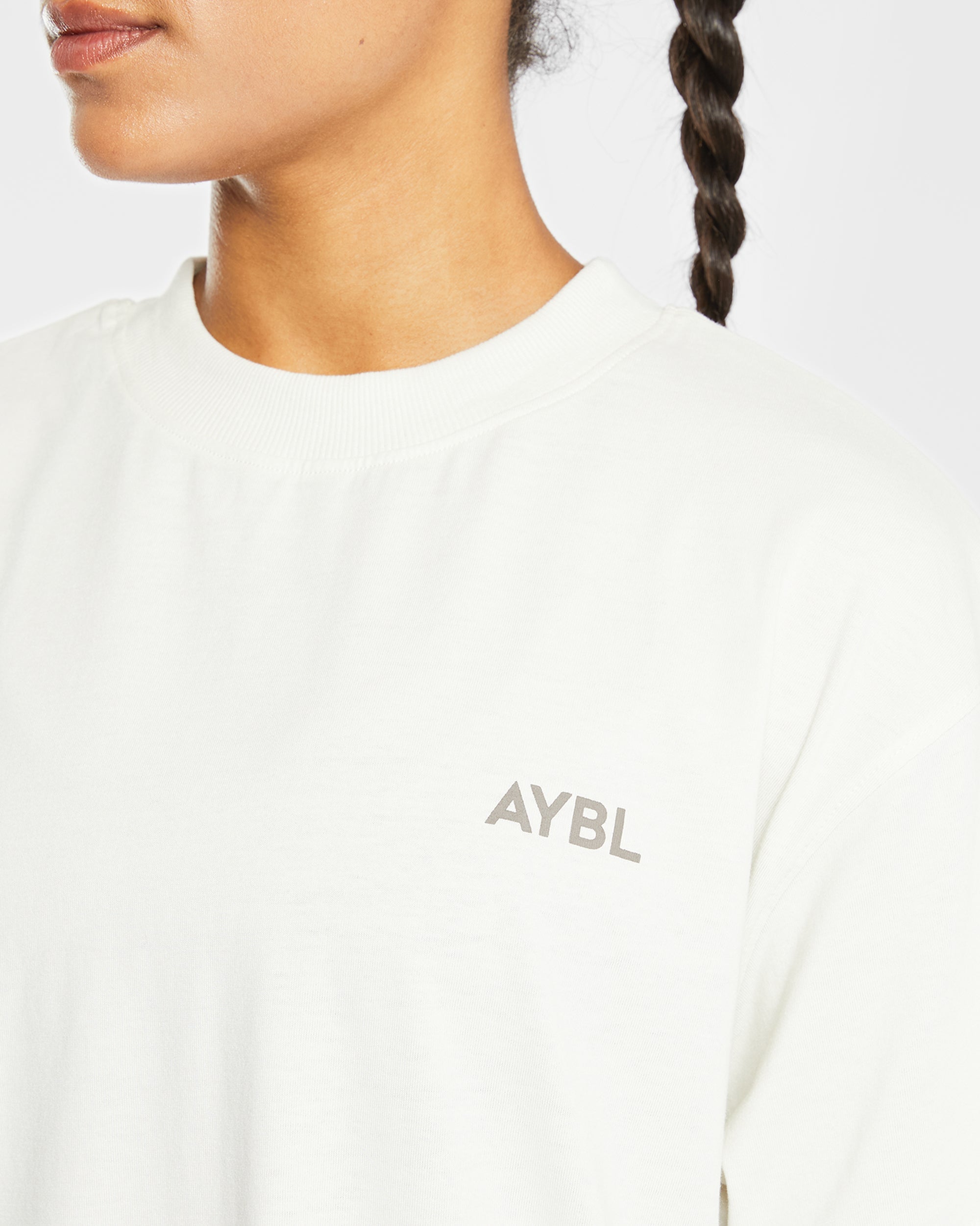 T shirt surdimensionné AYBL Club - Blanc cassé