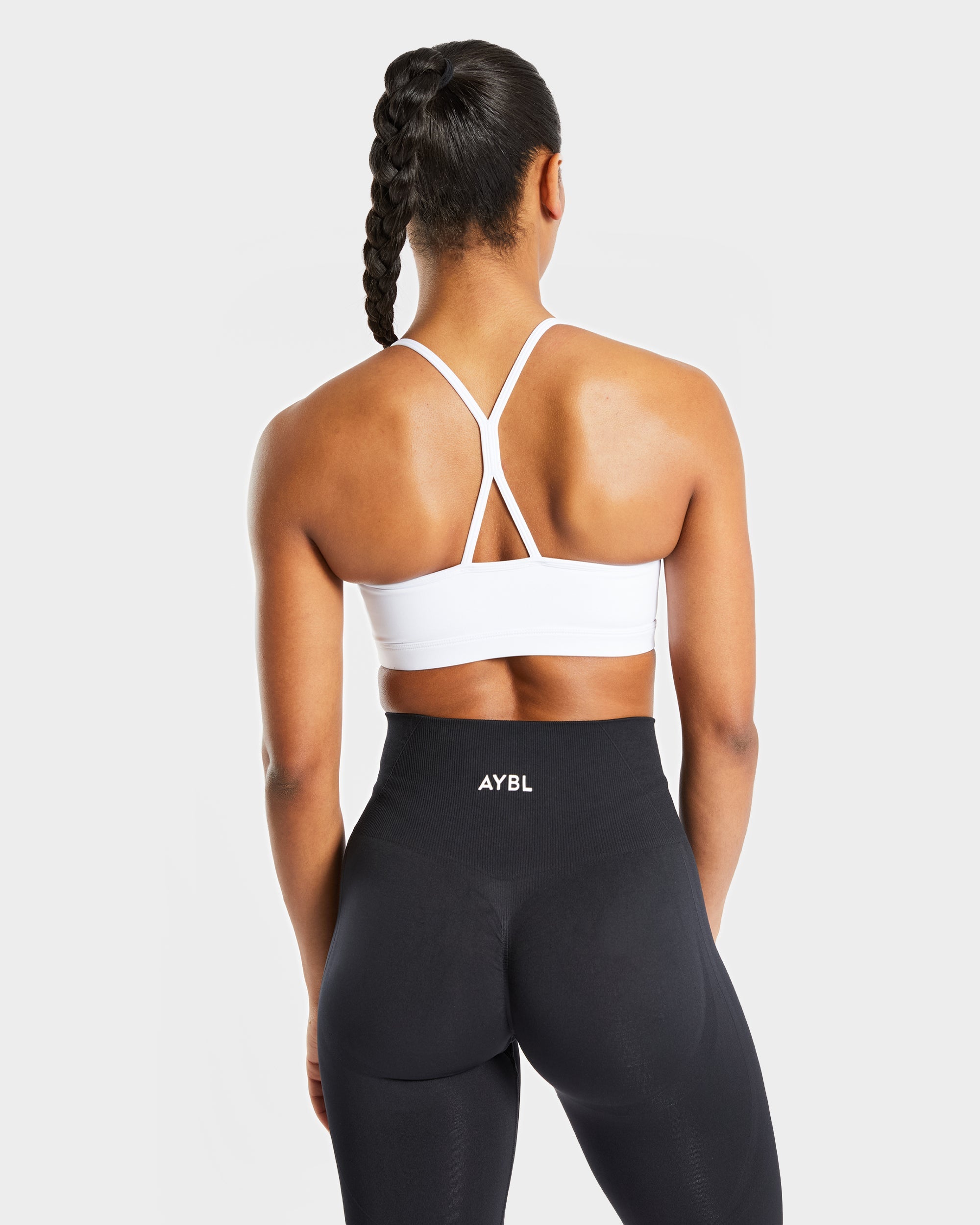 Soutien-gorge de sport froncé Essential - Blanc