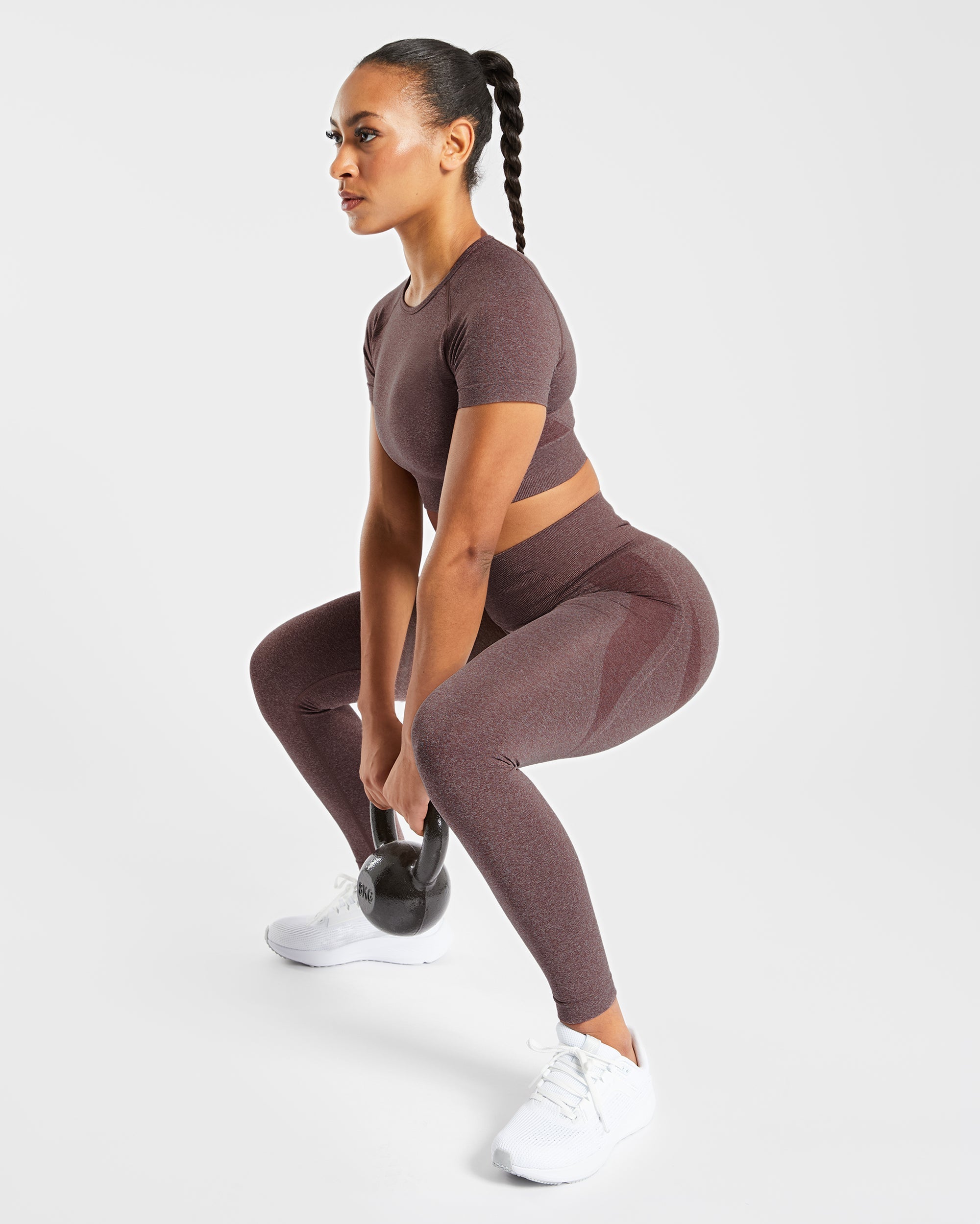 Empower Seamless Leggings - Brown Marl