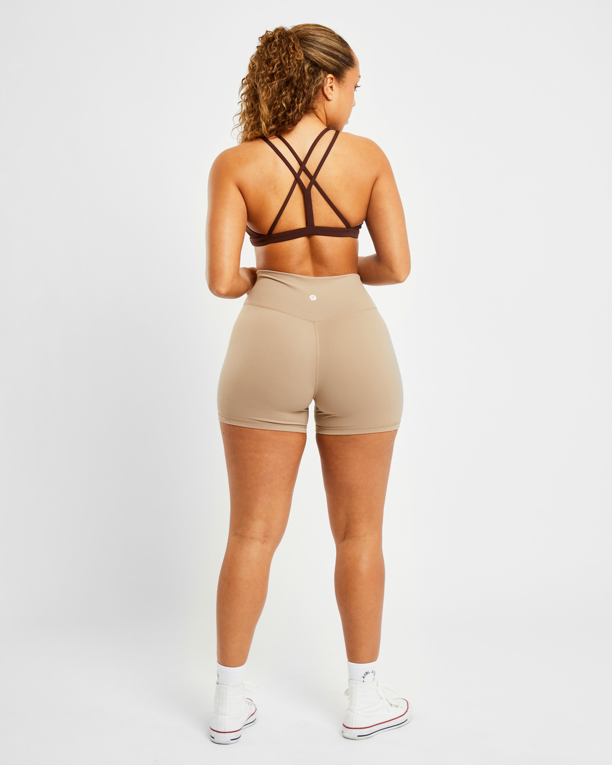 Soutien-gorge de sport à bretelles Essential - Marron chocolat