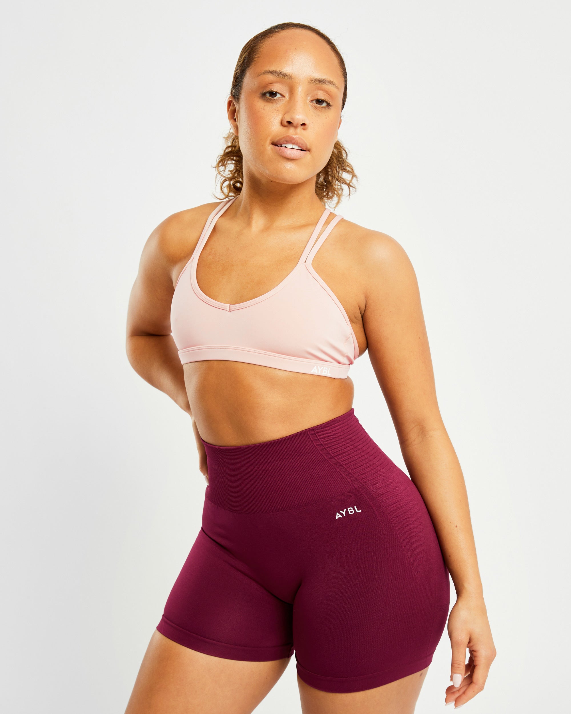 Soutien-gorge de sport à bretelles Essential - Rose poussiéreux