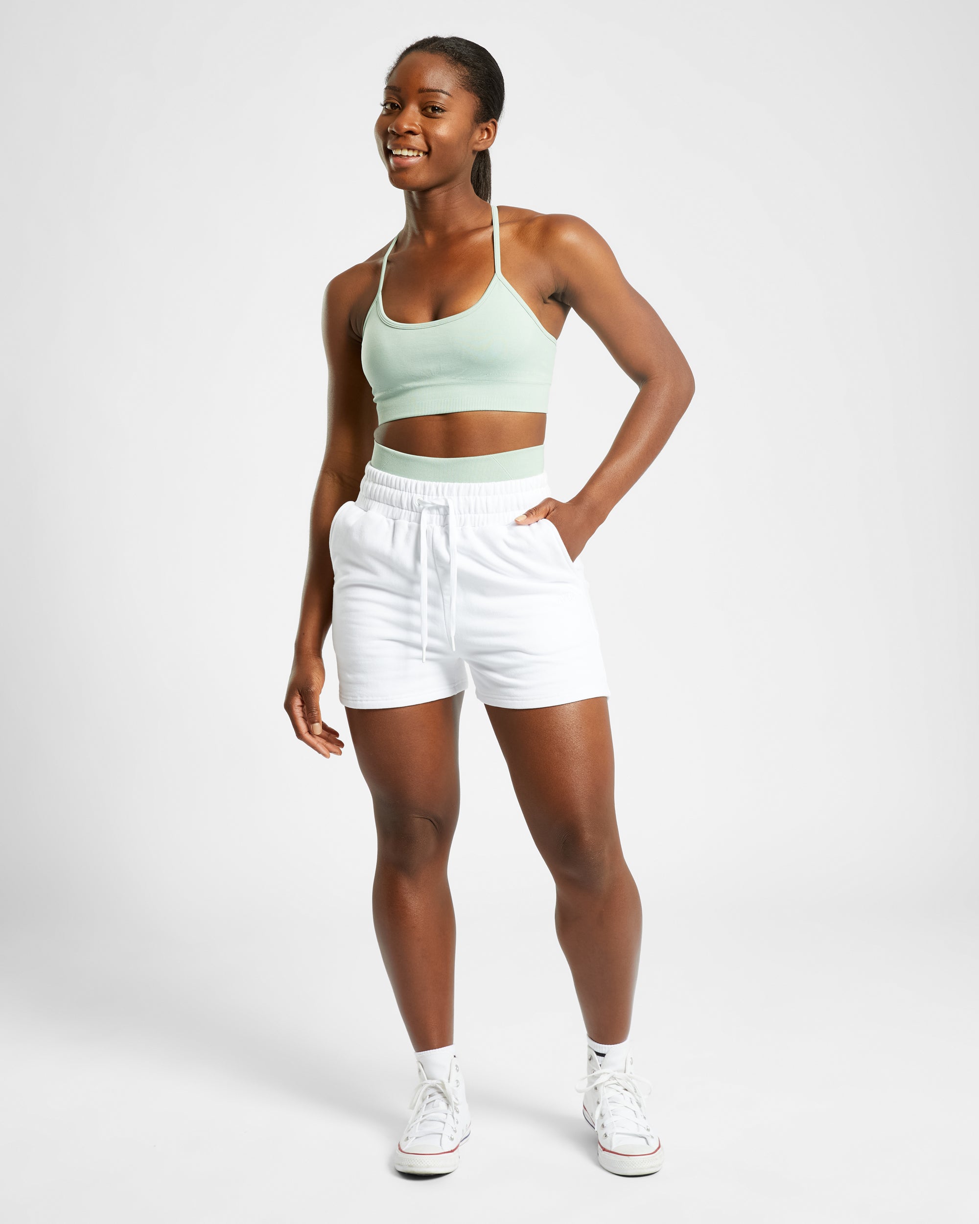 Empower Seamless Sports Bra - Spring Green Marl