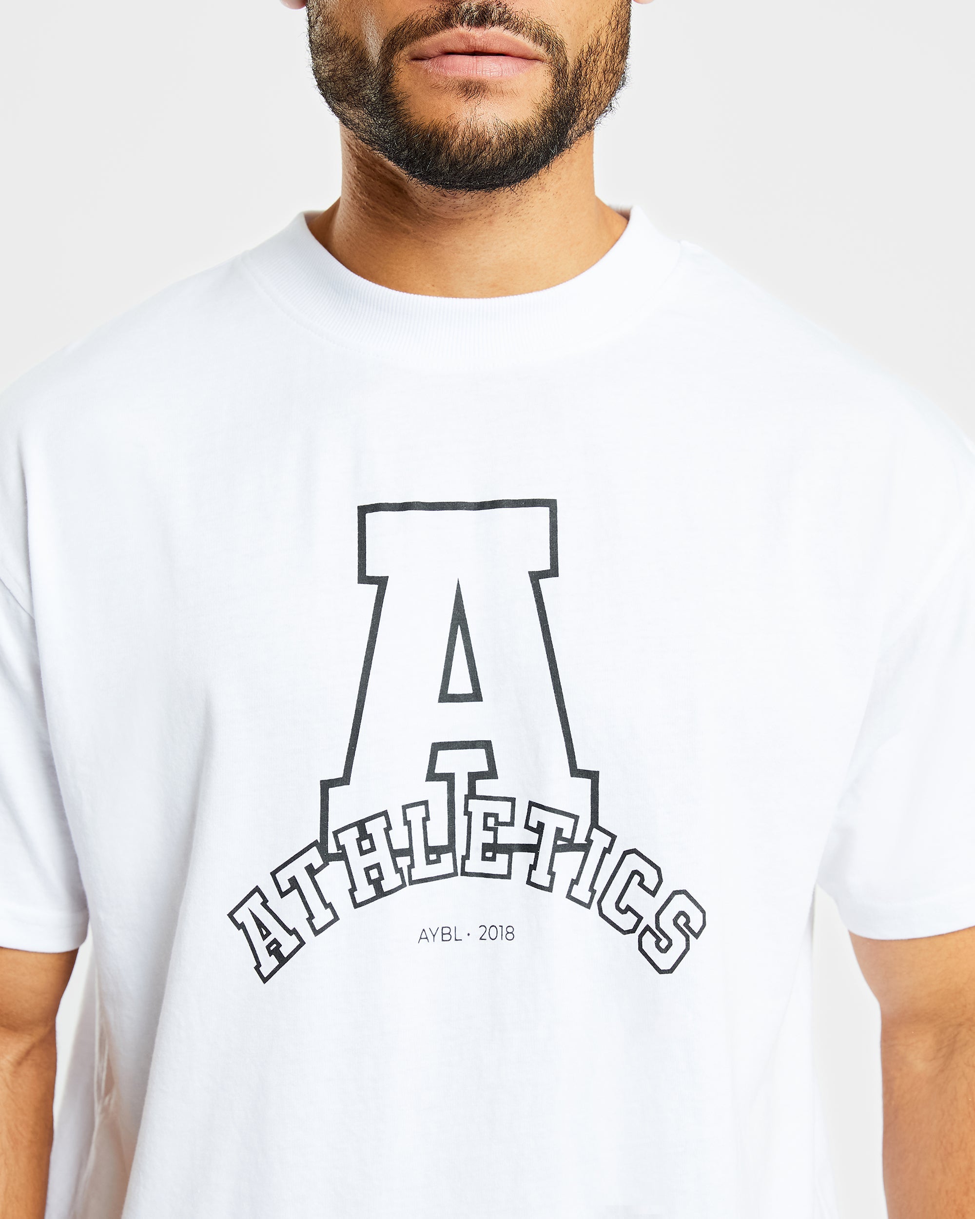 T shirt surdimensionné Athletics Varsity - Blanc