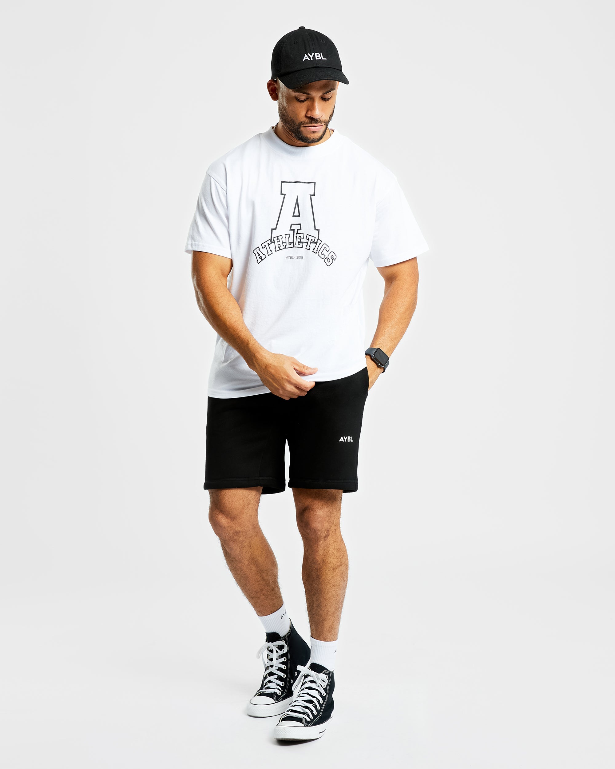 Athletics Varsity Oversized T Shirt - White