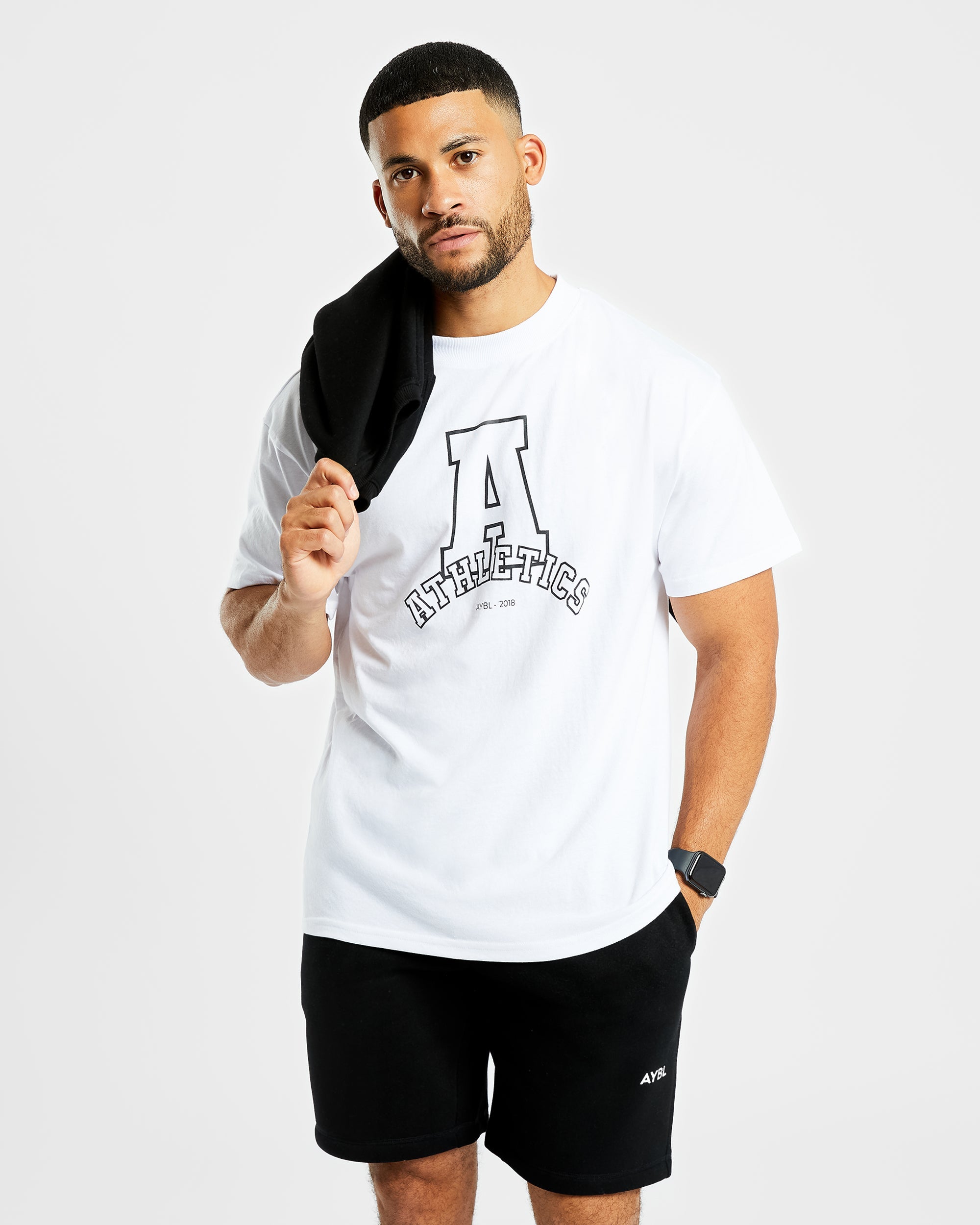 T shirt surdimensionné Athletics Varsity - Blanc