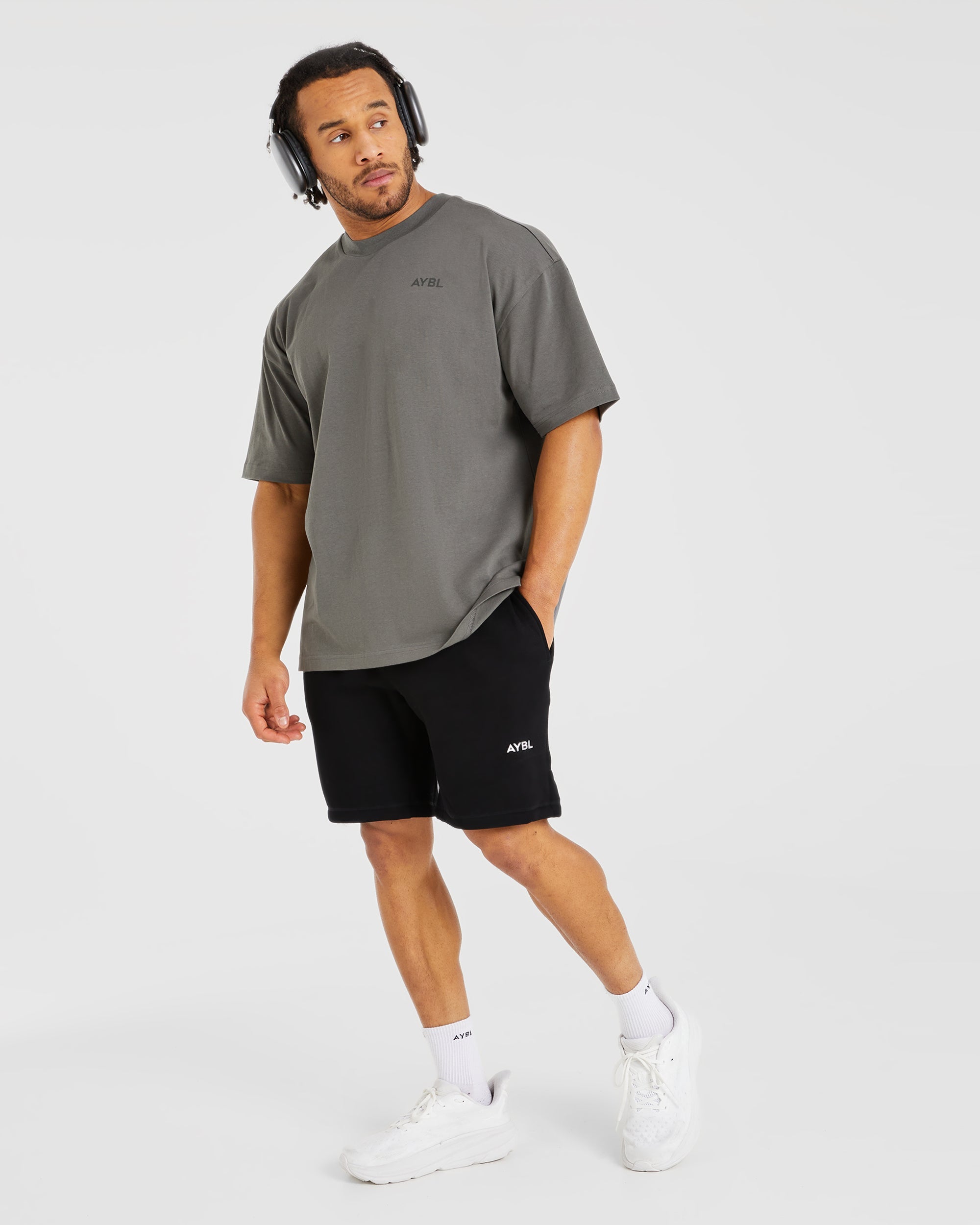 Essential Oversized T Shirt - Charcoal