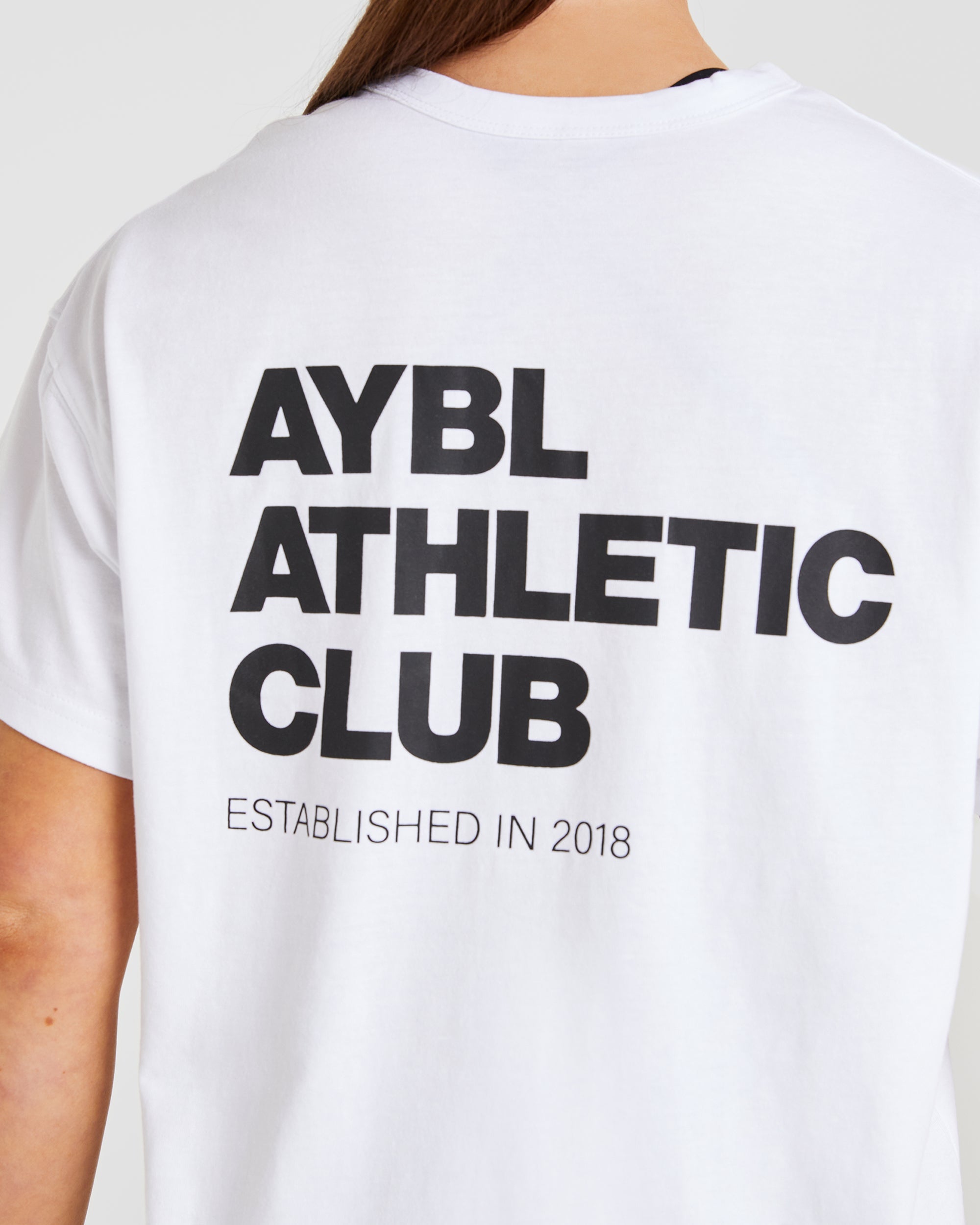 Athletics Club Oversized T Shirt - White