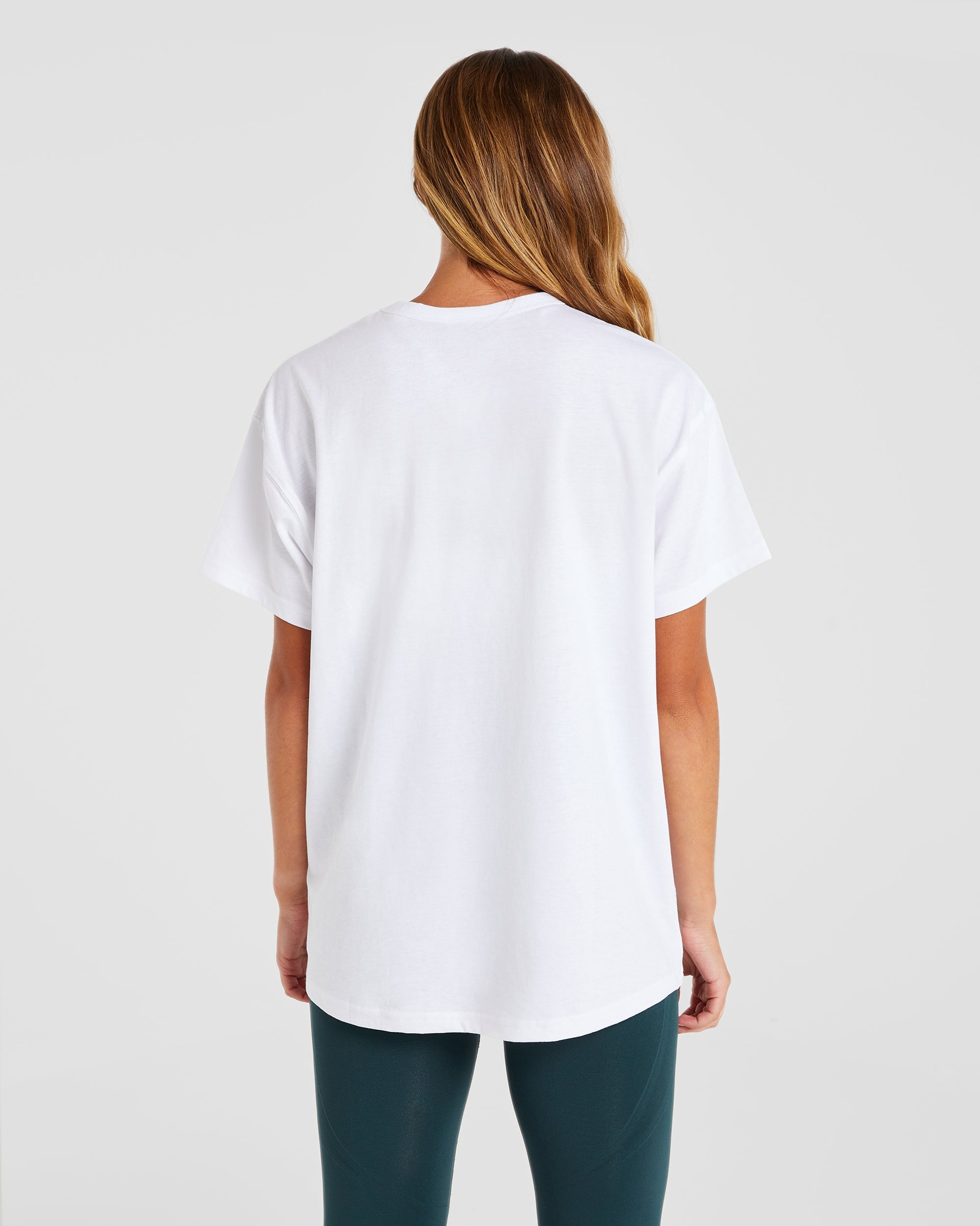 Athletics 18 Oversized T Shirt - White/Dark Green