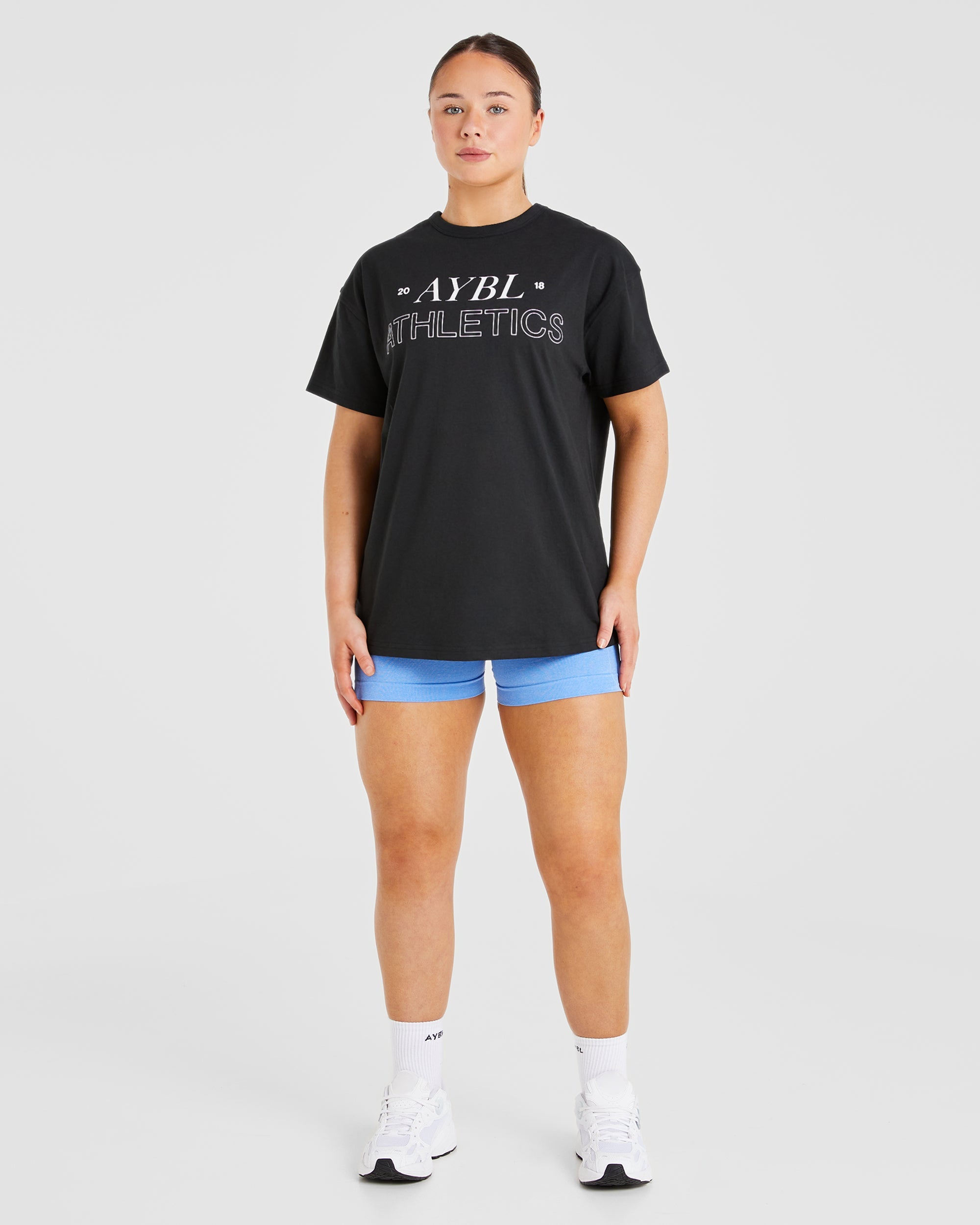 Athletics 18 Oversized T Shirt - Black