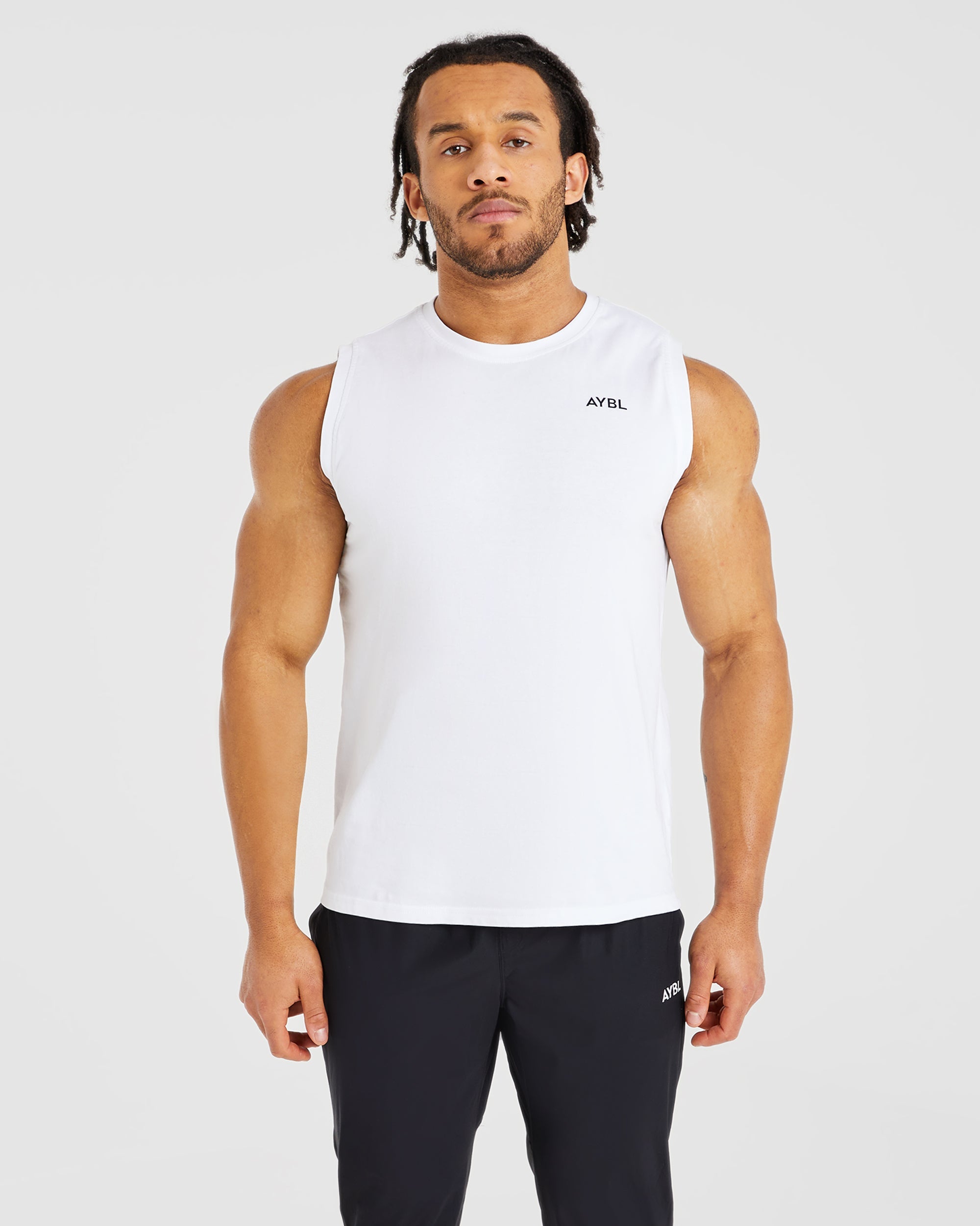 Essential-Tanktop – Weiß