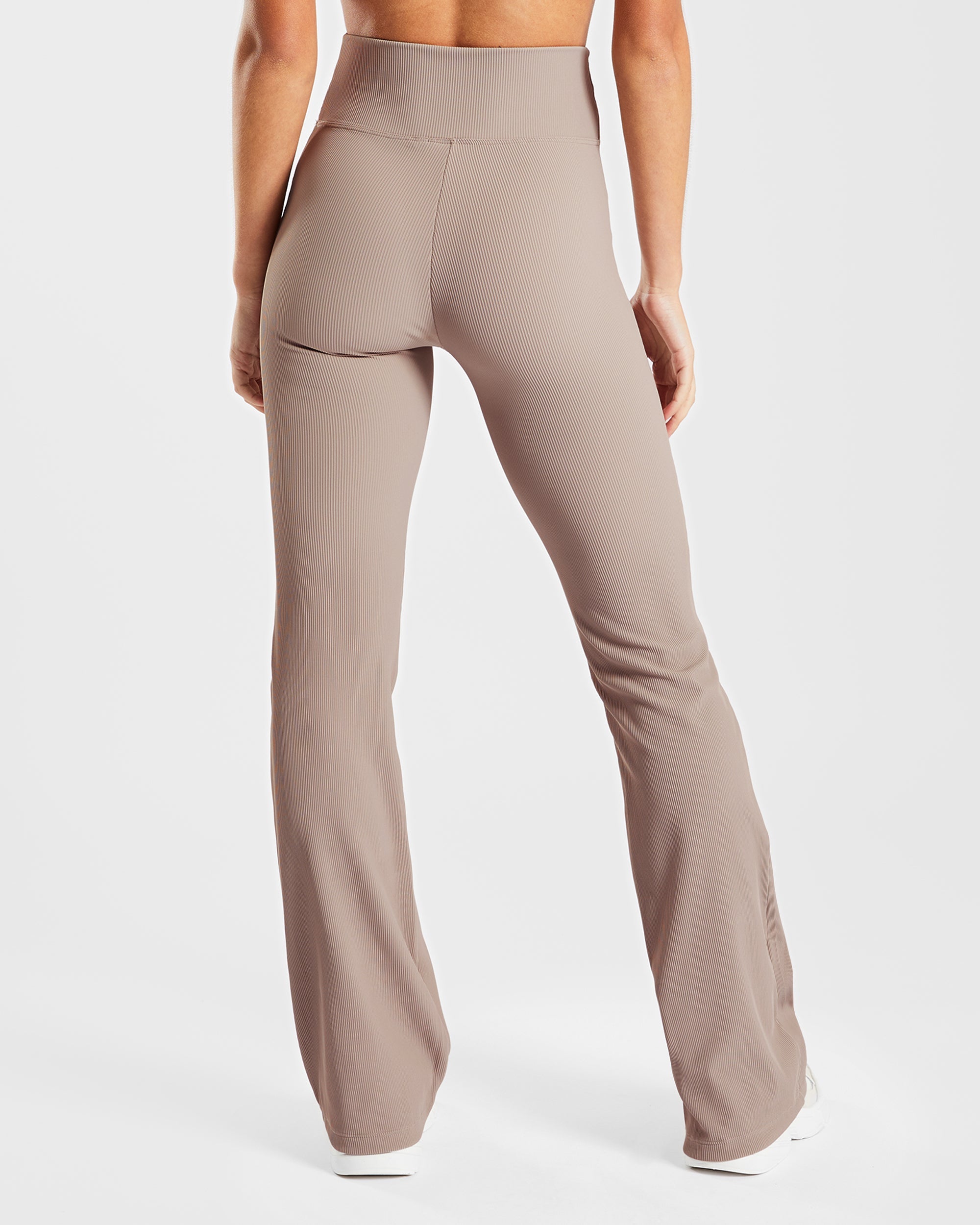 Legging évasé côtelé Sculpt - Taupe